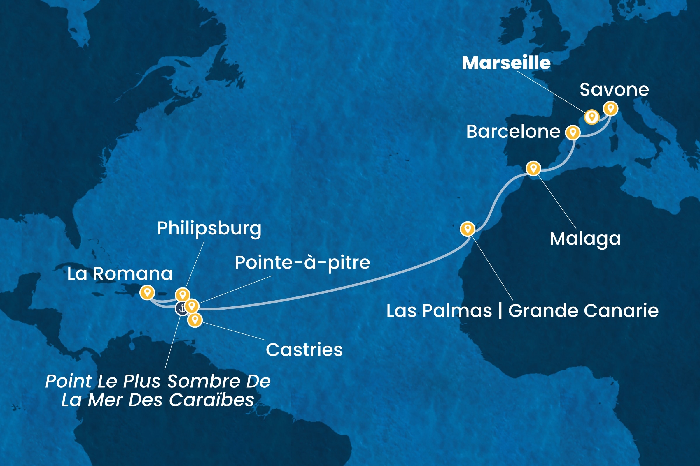 Carte de l’itinéraire