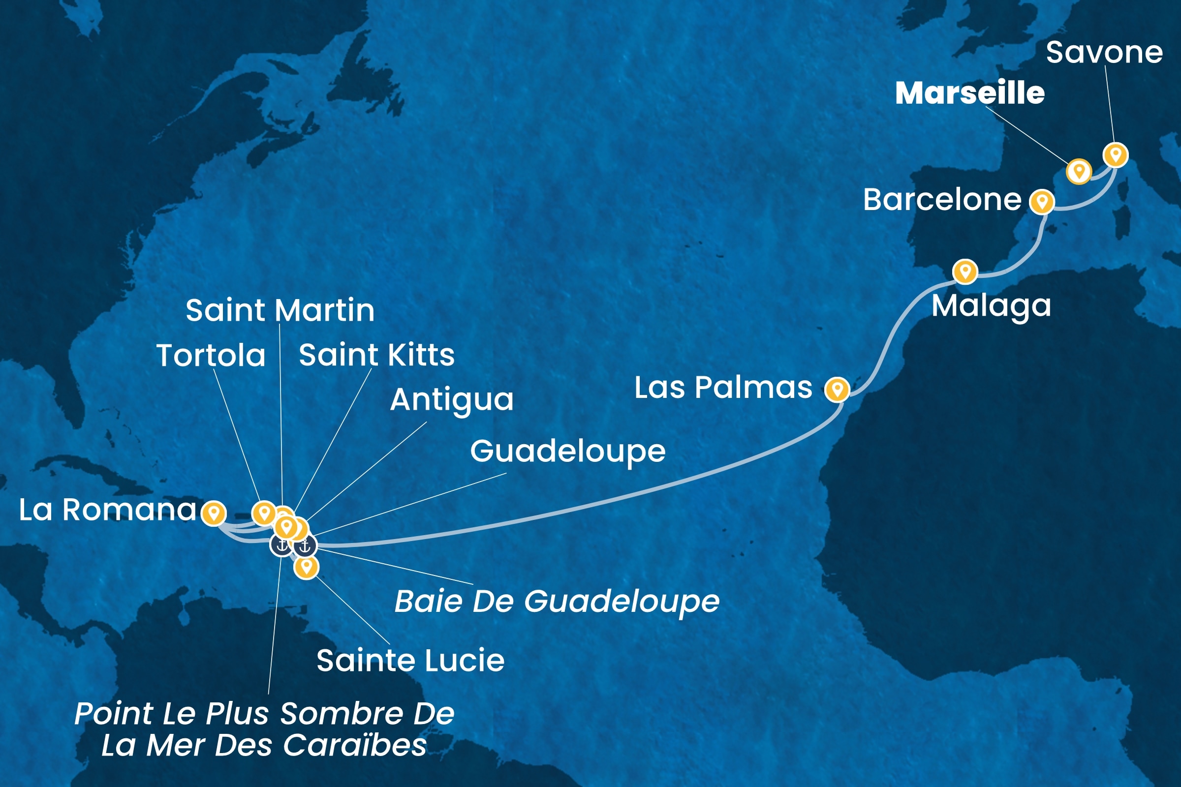 Carte de l’itinéraire