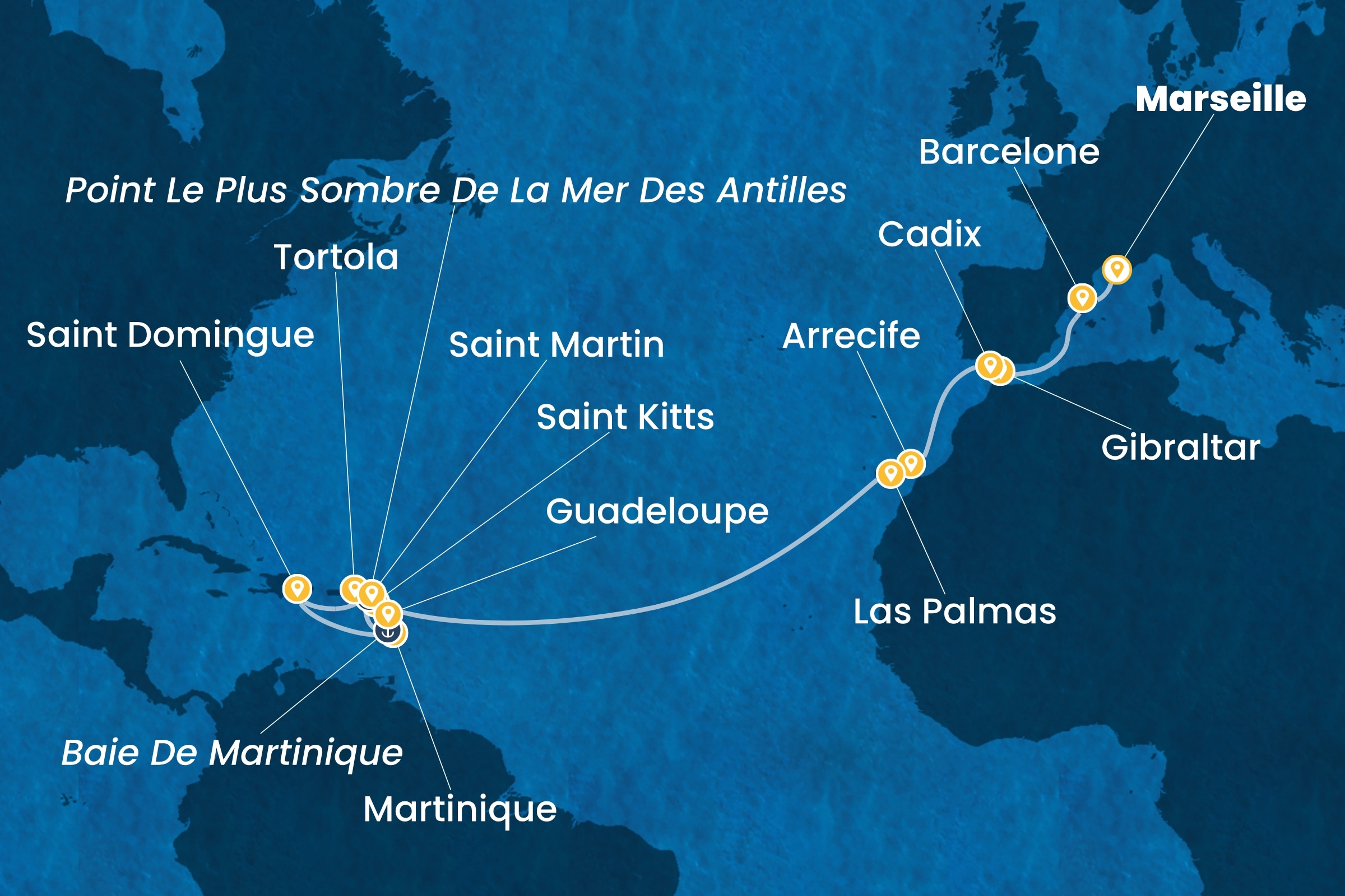 Carte de l’itinéraire