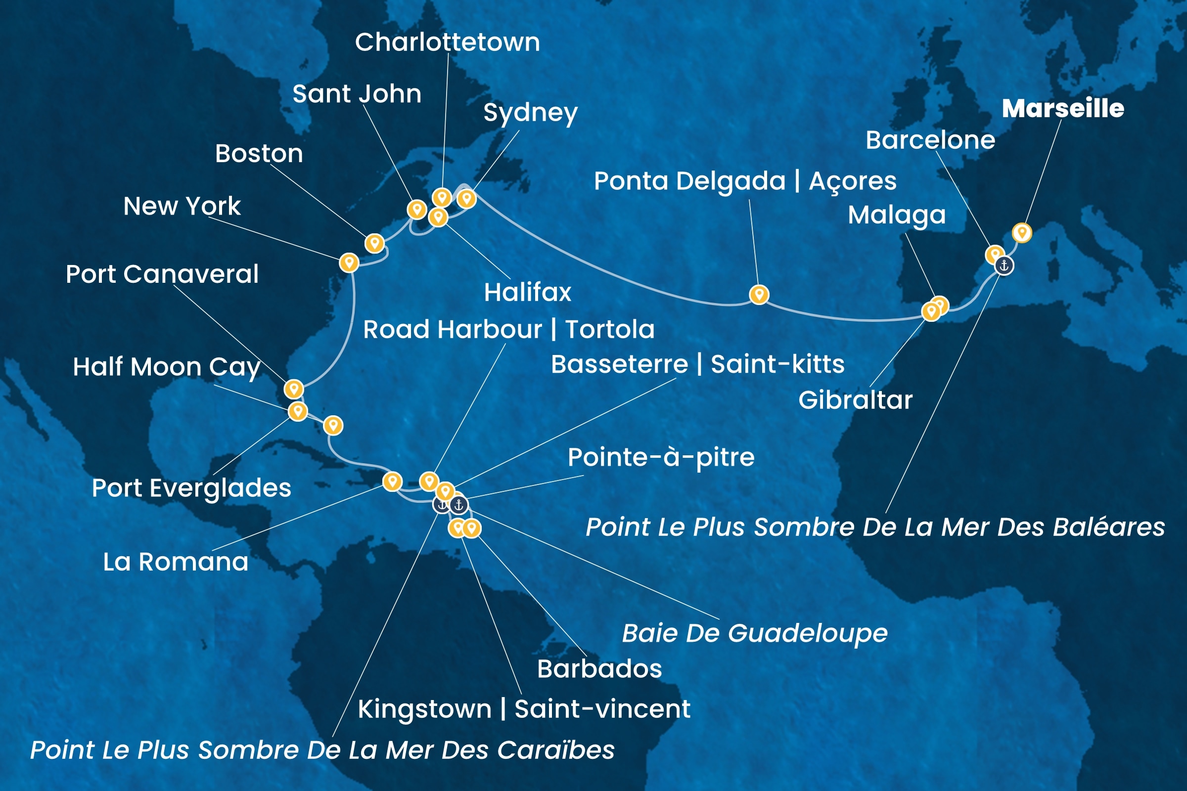 Carte de l’itinéraire