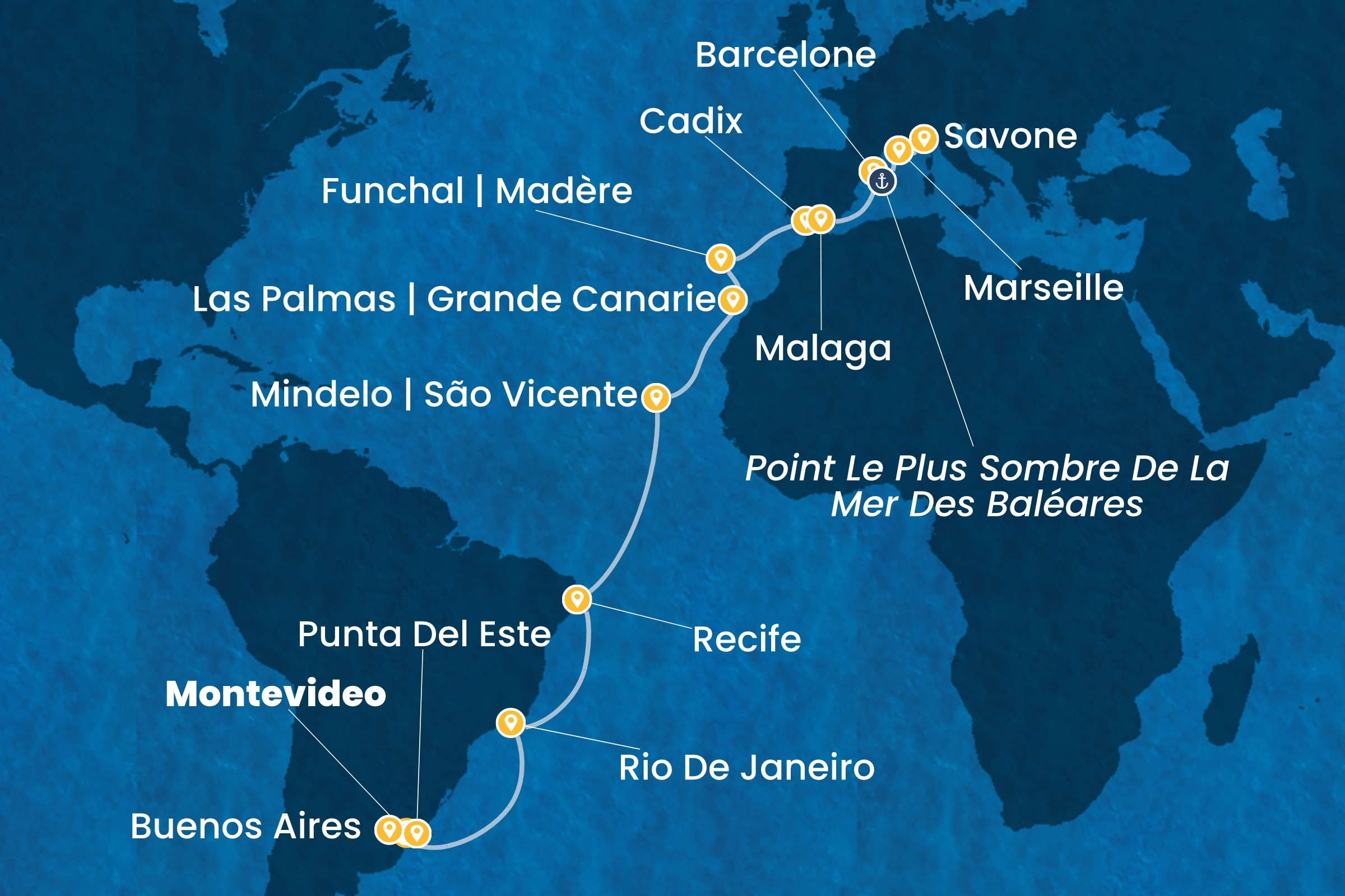 Carte de l’itinéraire