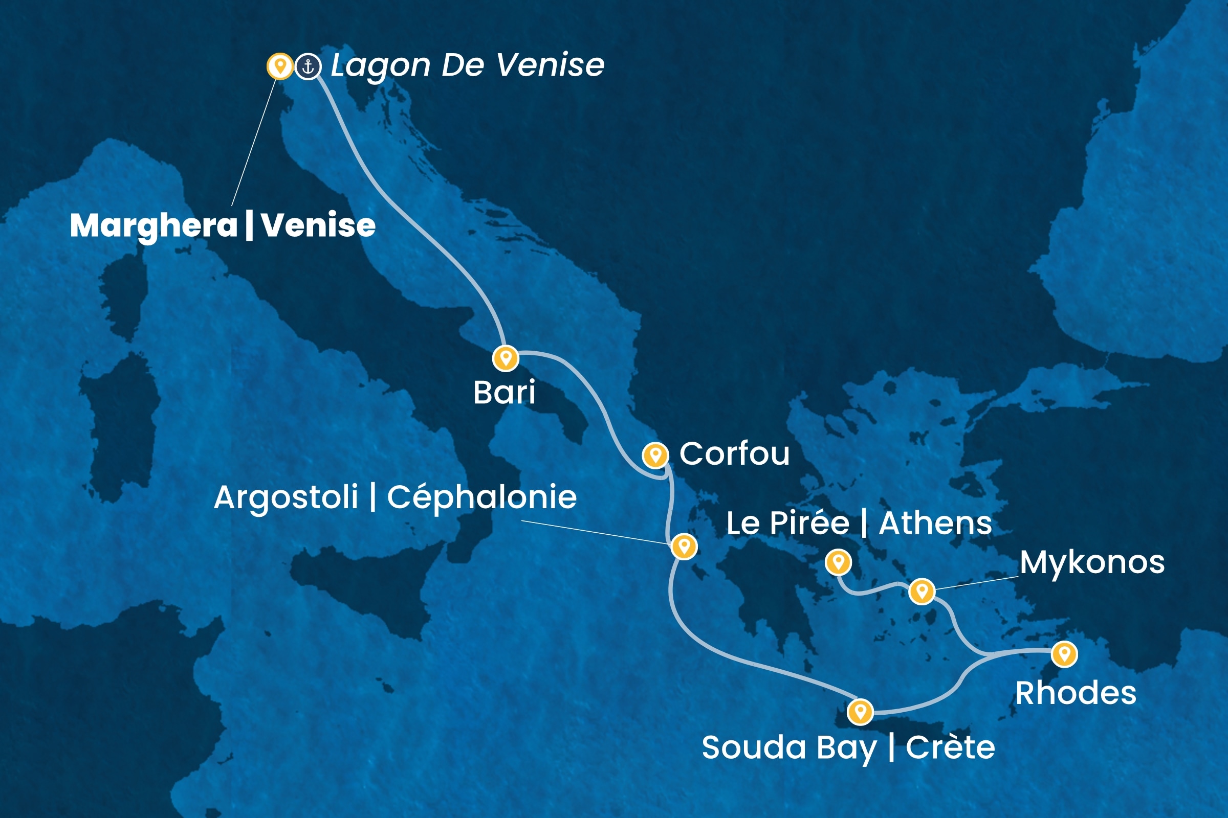 Carte de l’itinéraire