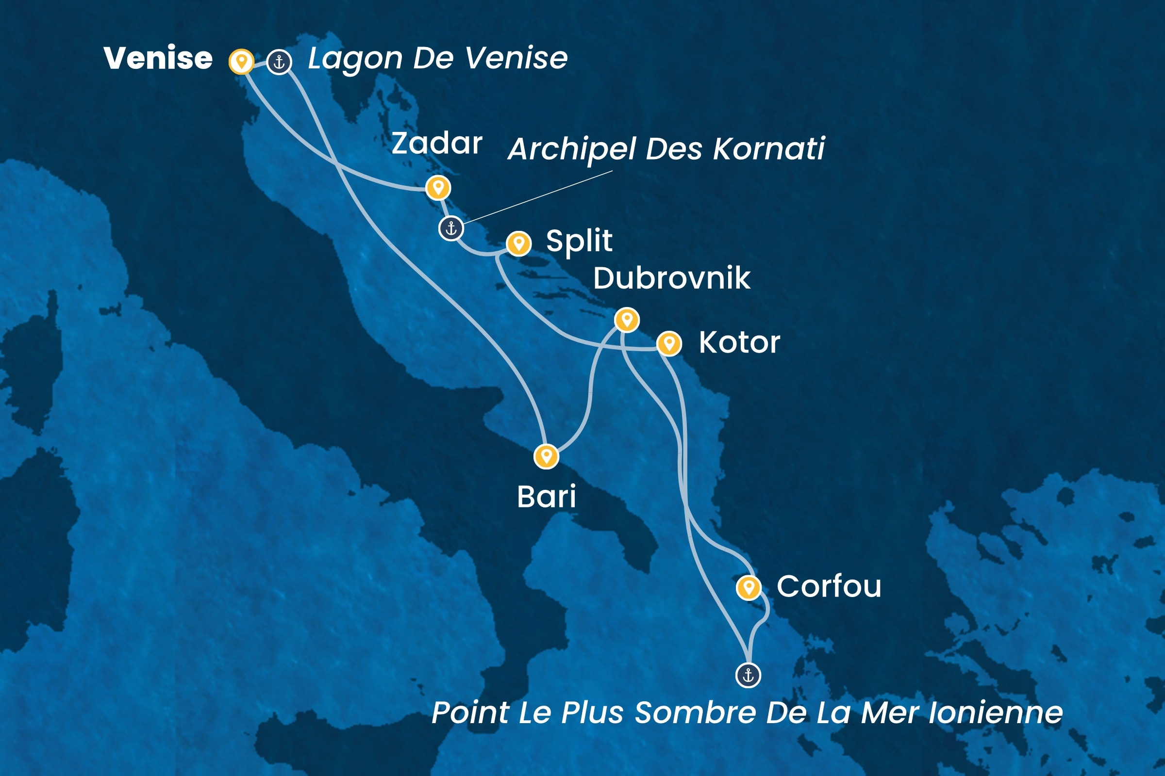 Carte de l’itinéraire