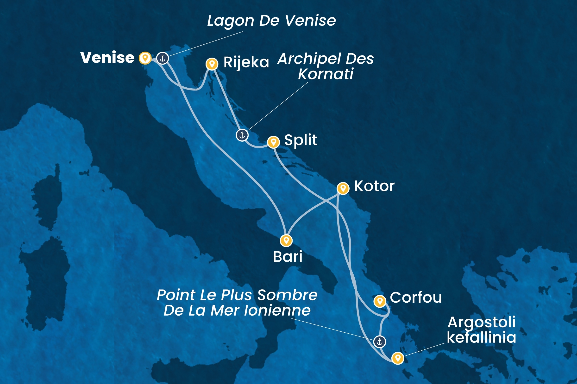 Carte de l’itinéraire