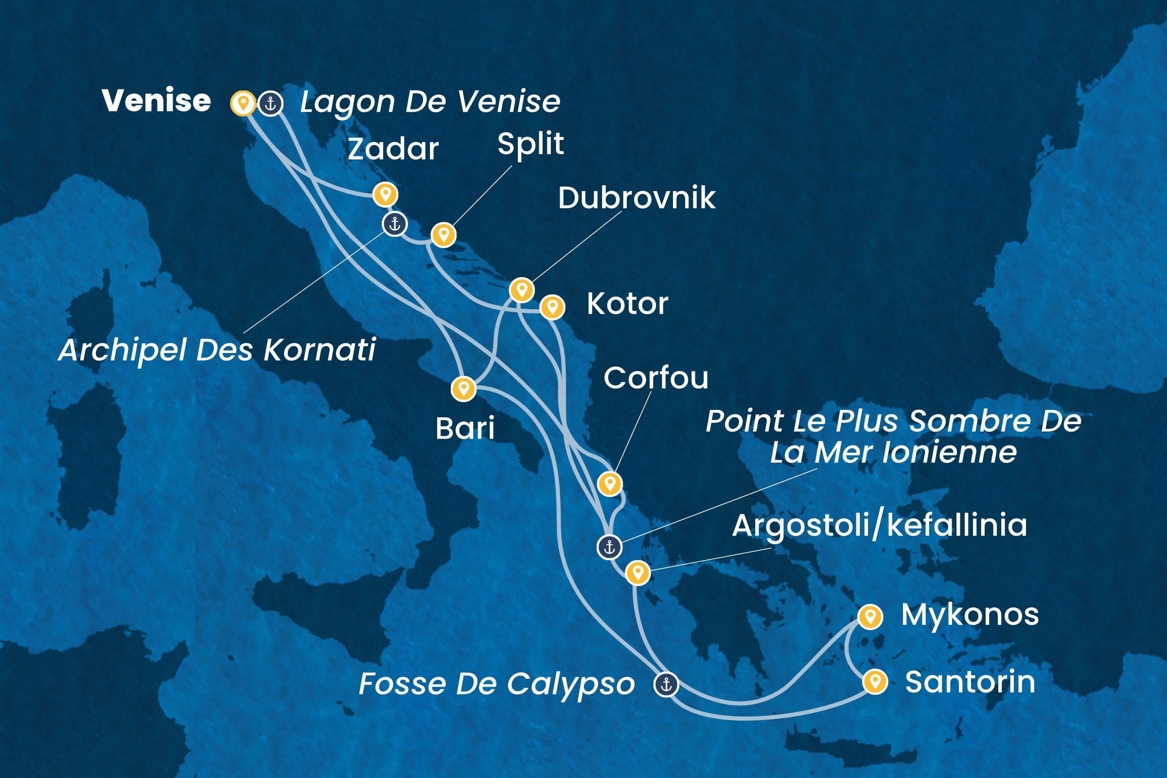 Carte de l’itinéraire