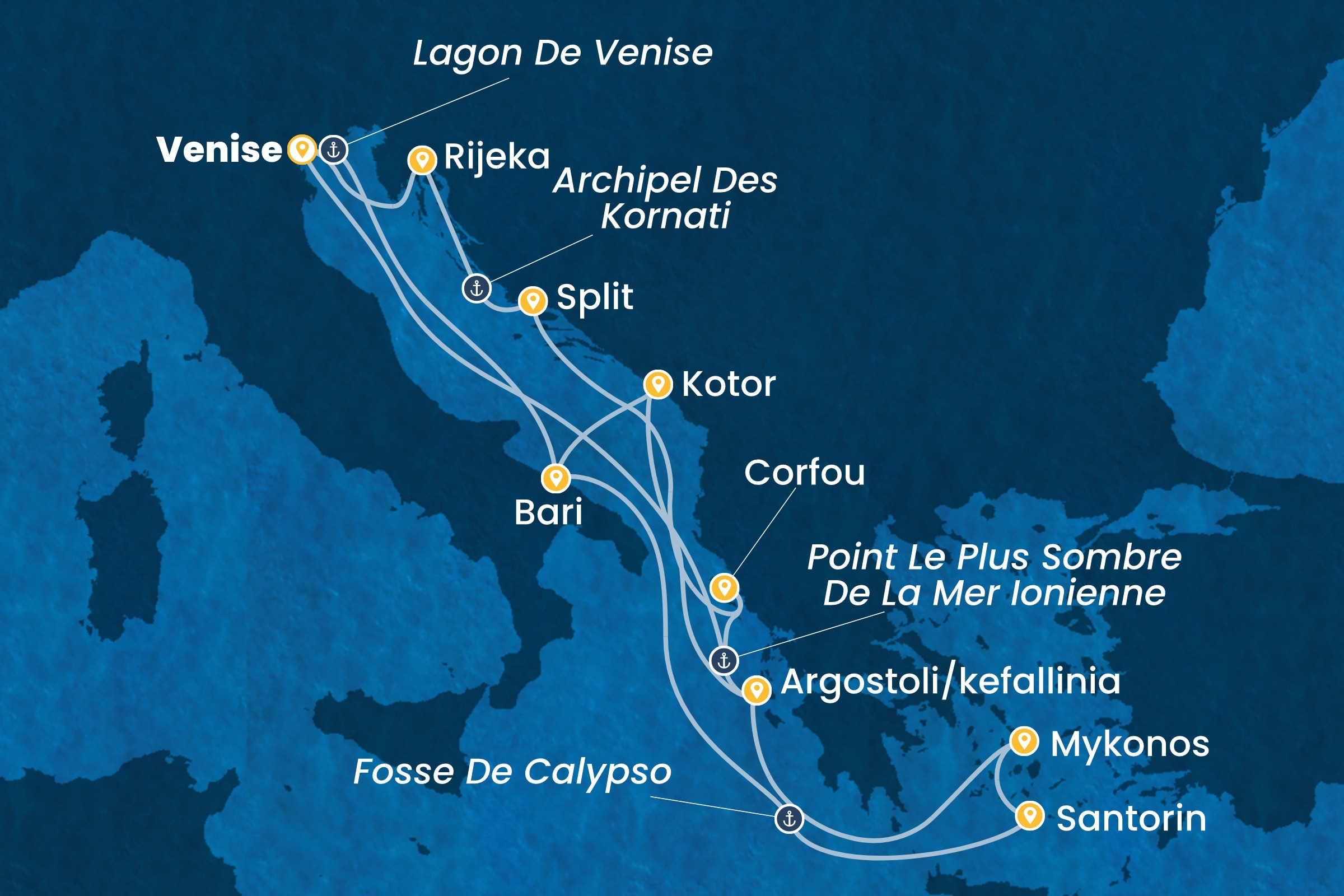 Carte de l’itinéraire