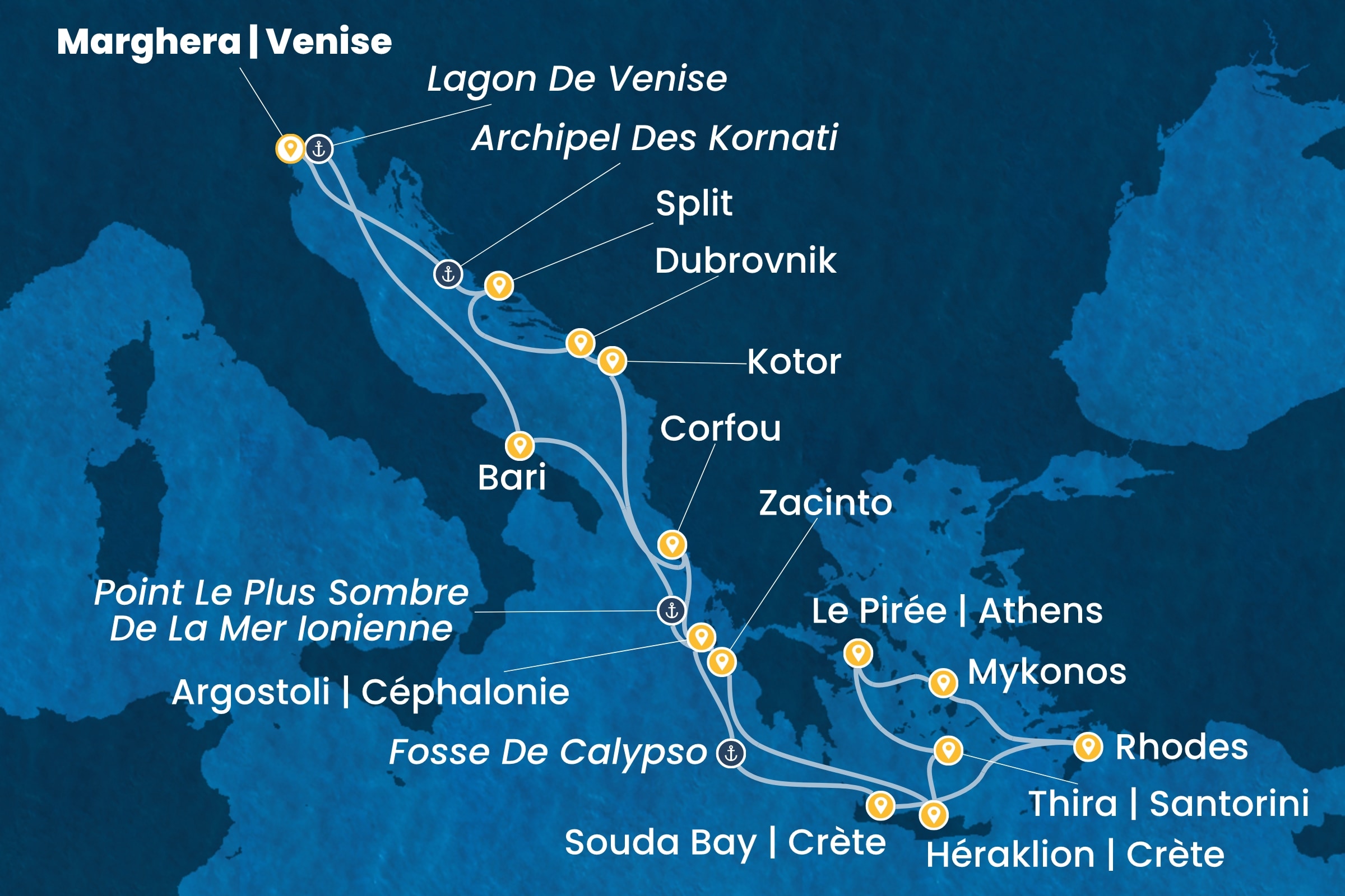 Carte de l’itinéraire