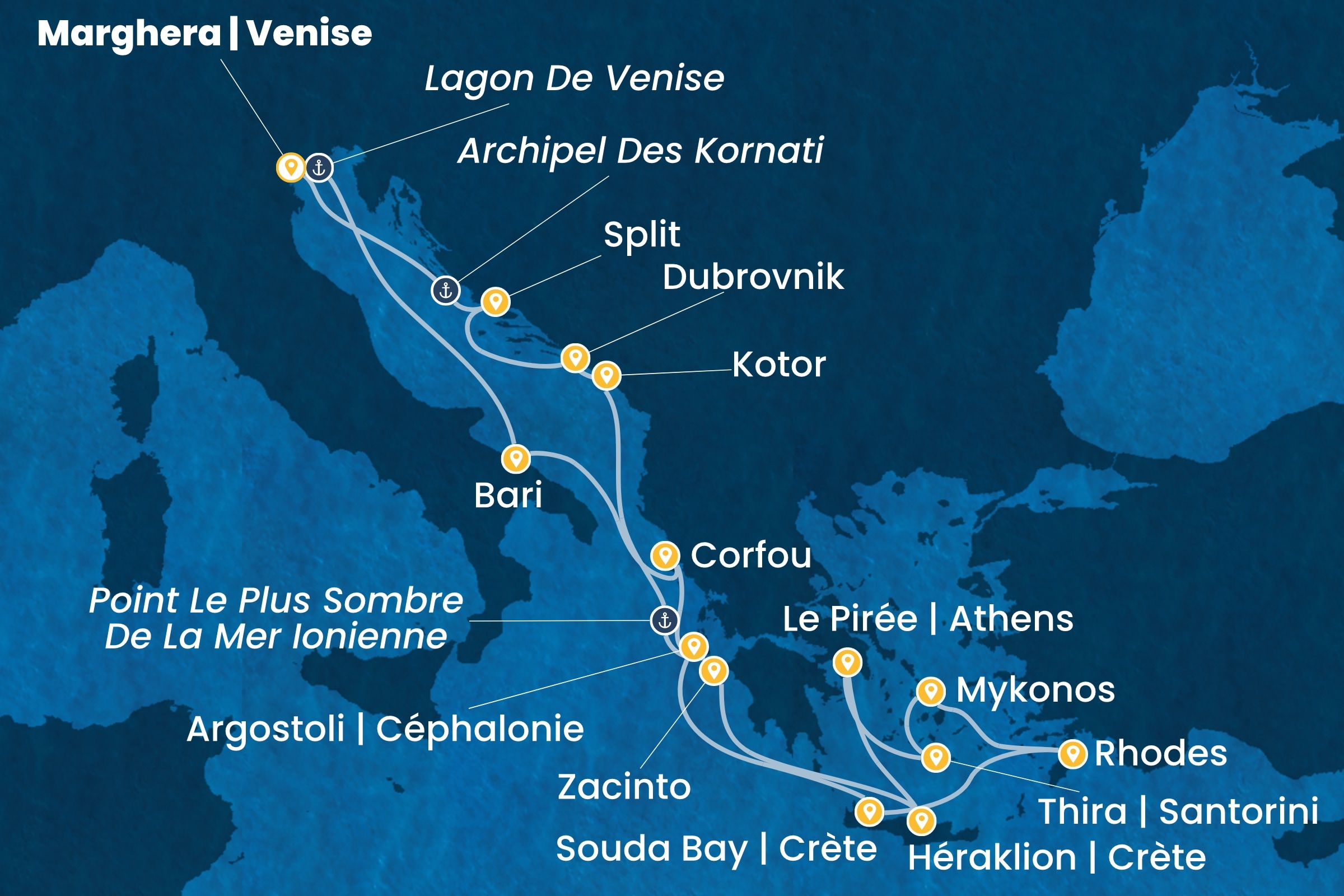 Carte de l’itinéraire