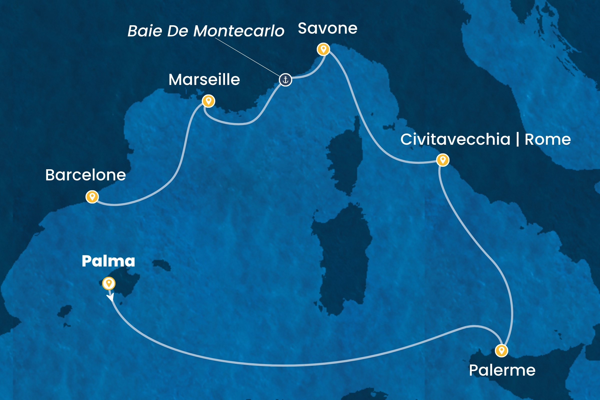 Carte de l’itinéraire