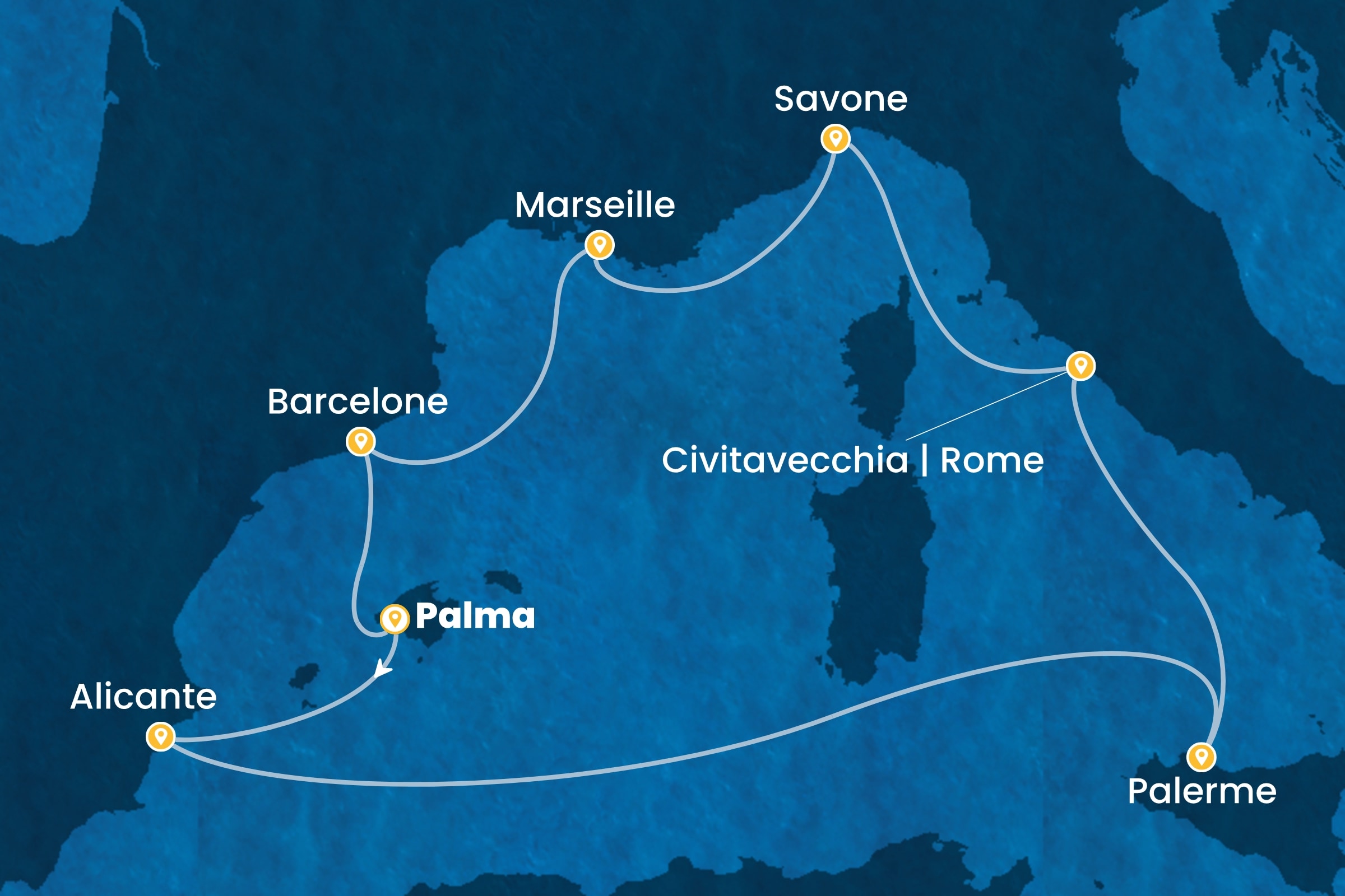 Carte de l’itinéraire