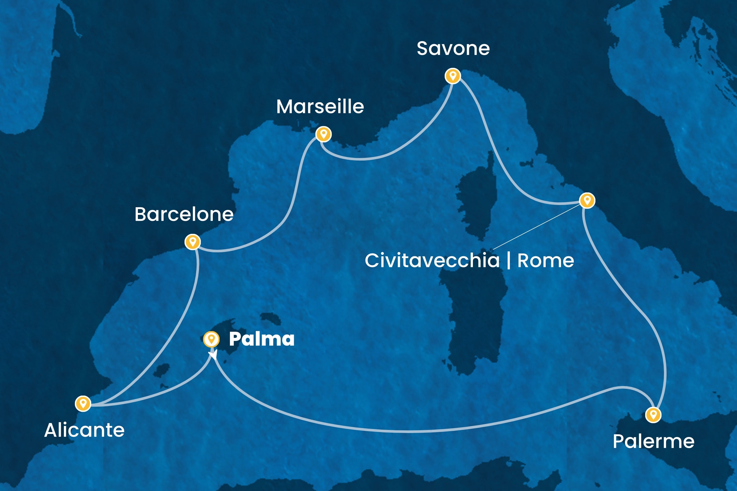 Carte de l’itinéraire
