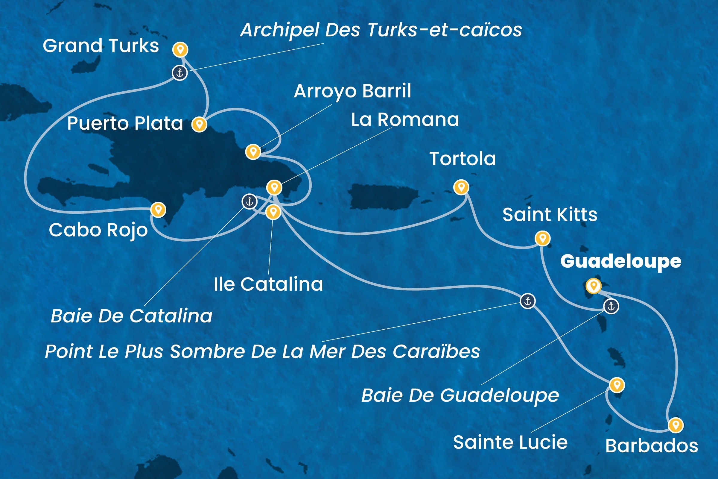 Carte de l’itinéraire