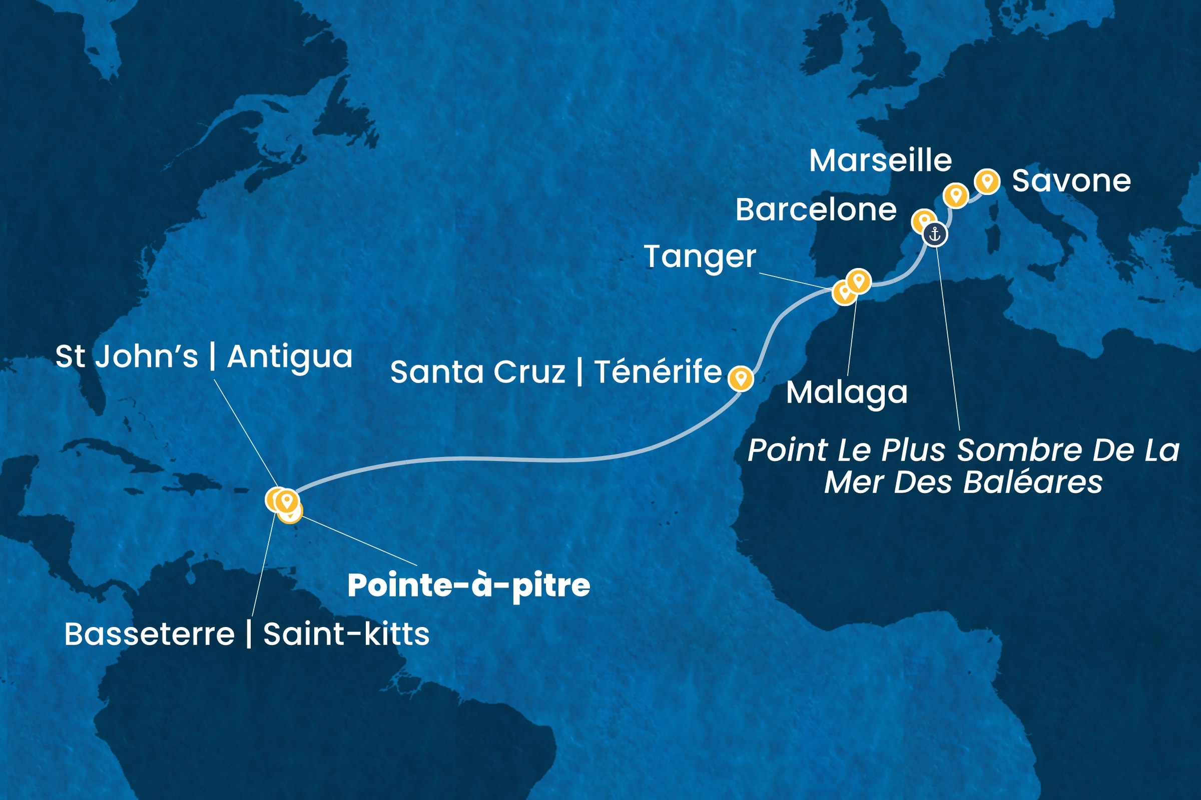 Carte de l’itinéraire