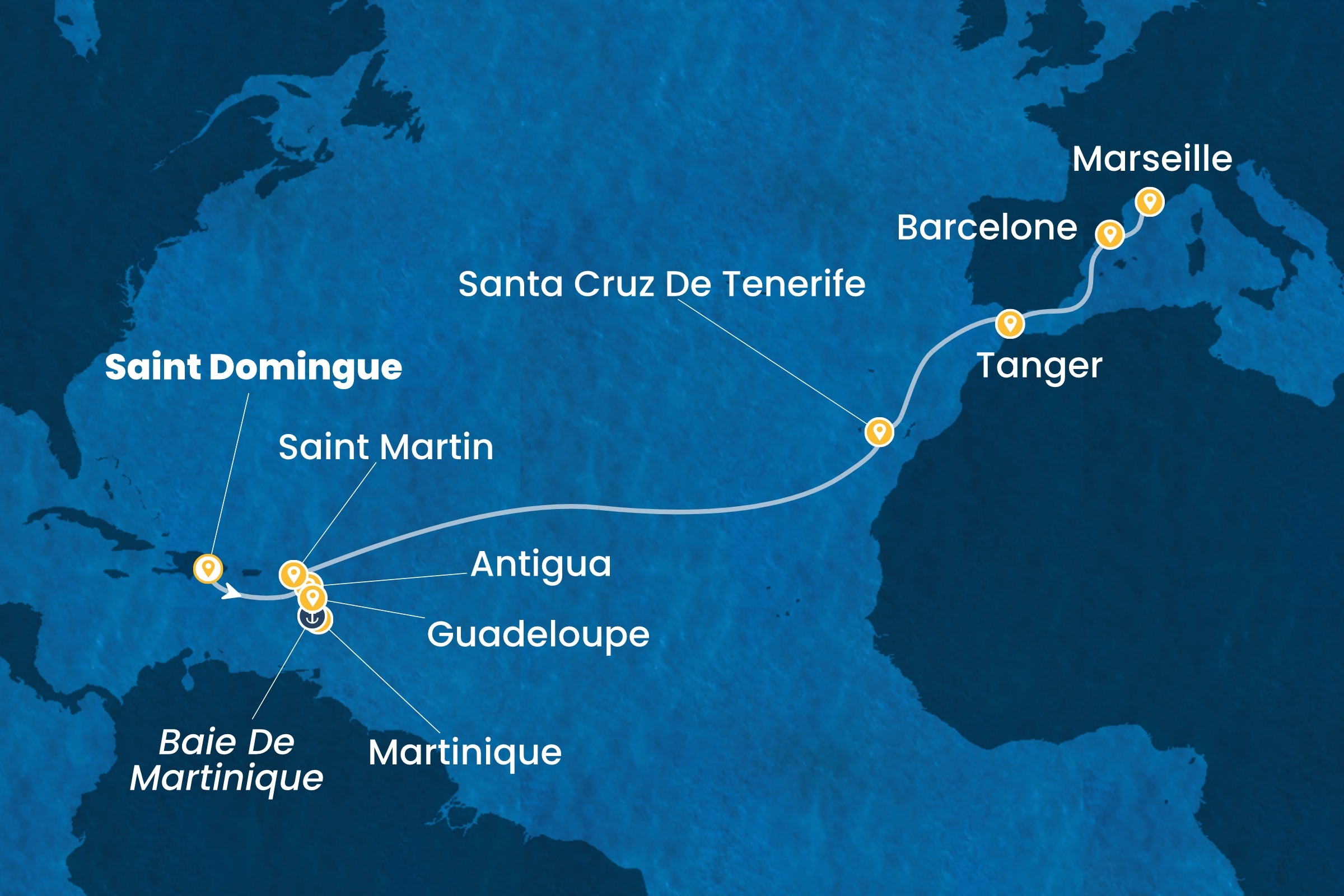 Carte de l’itinéraire