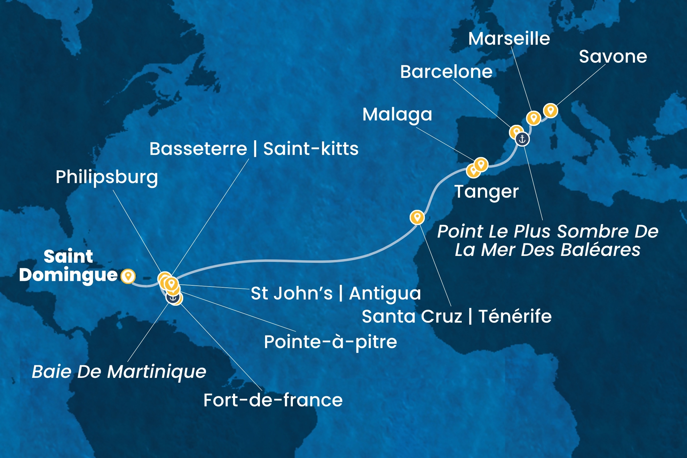 Carte de l’itinéraire