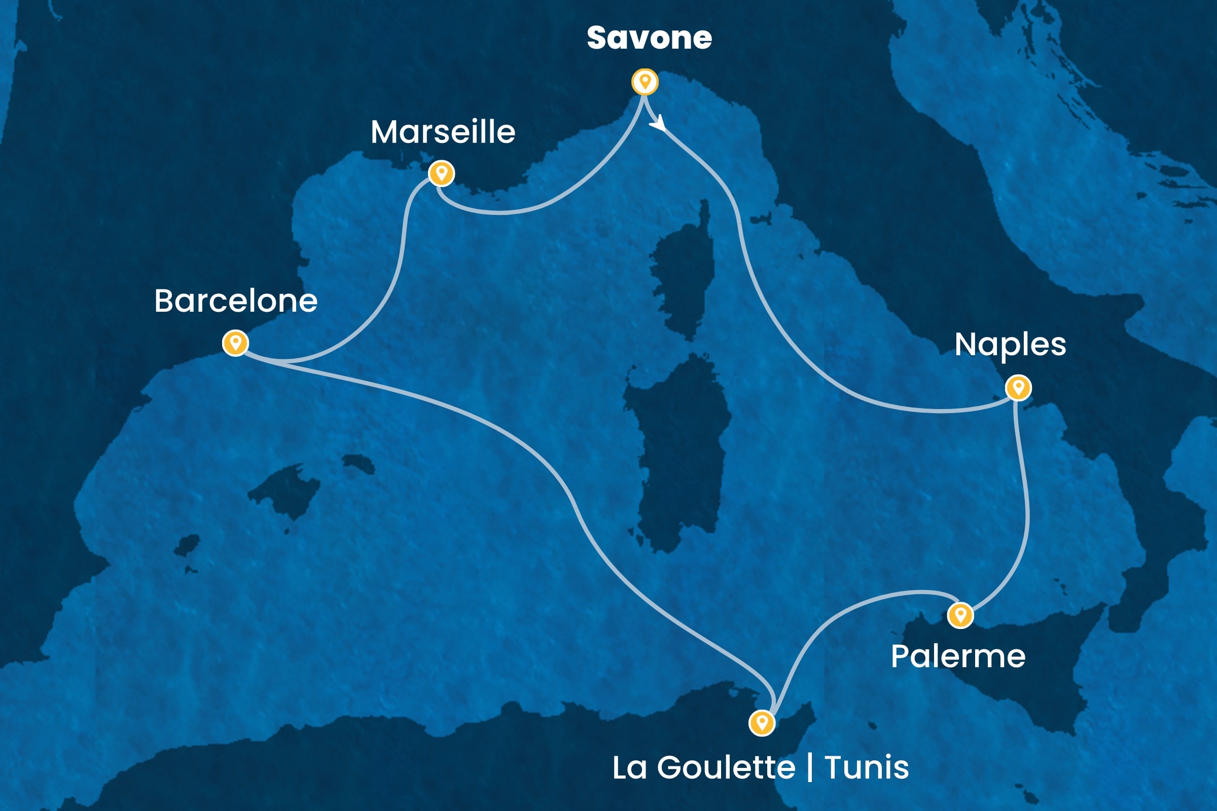 Carte de l’itinéraire