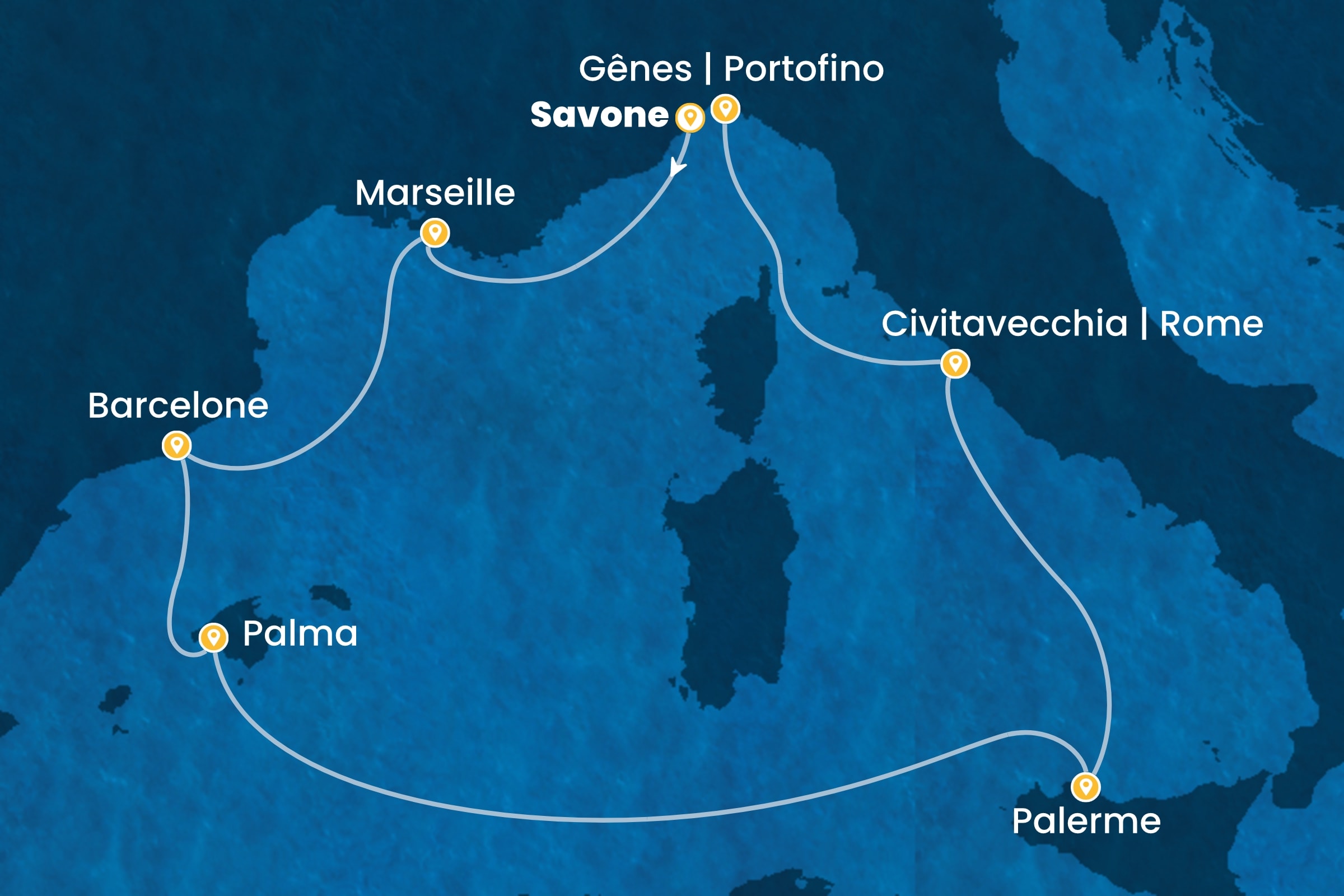 Carte de l’itinéraire