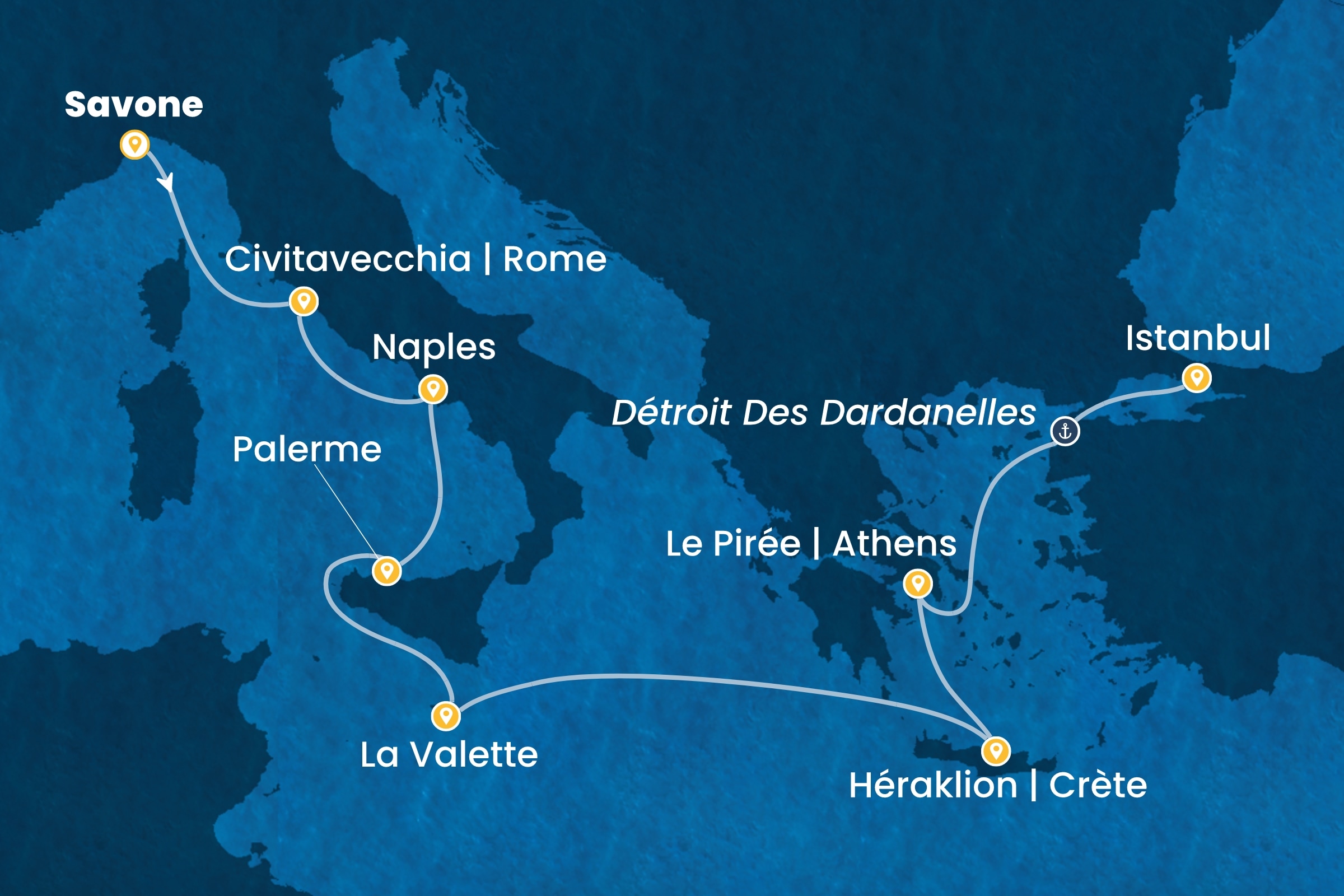 Carte de l’itinéraire