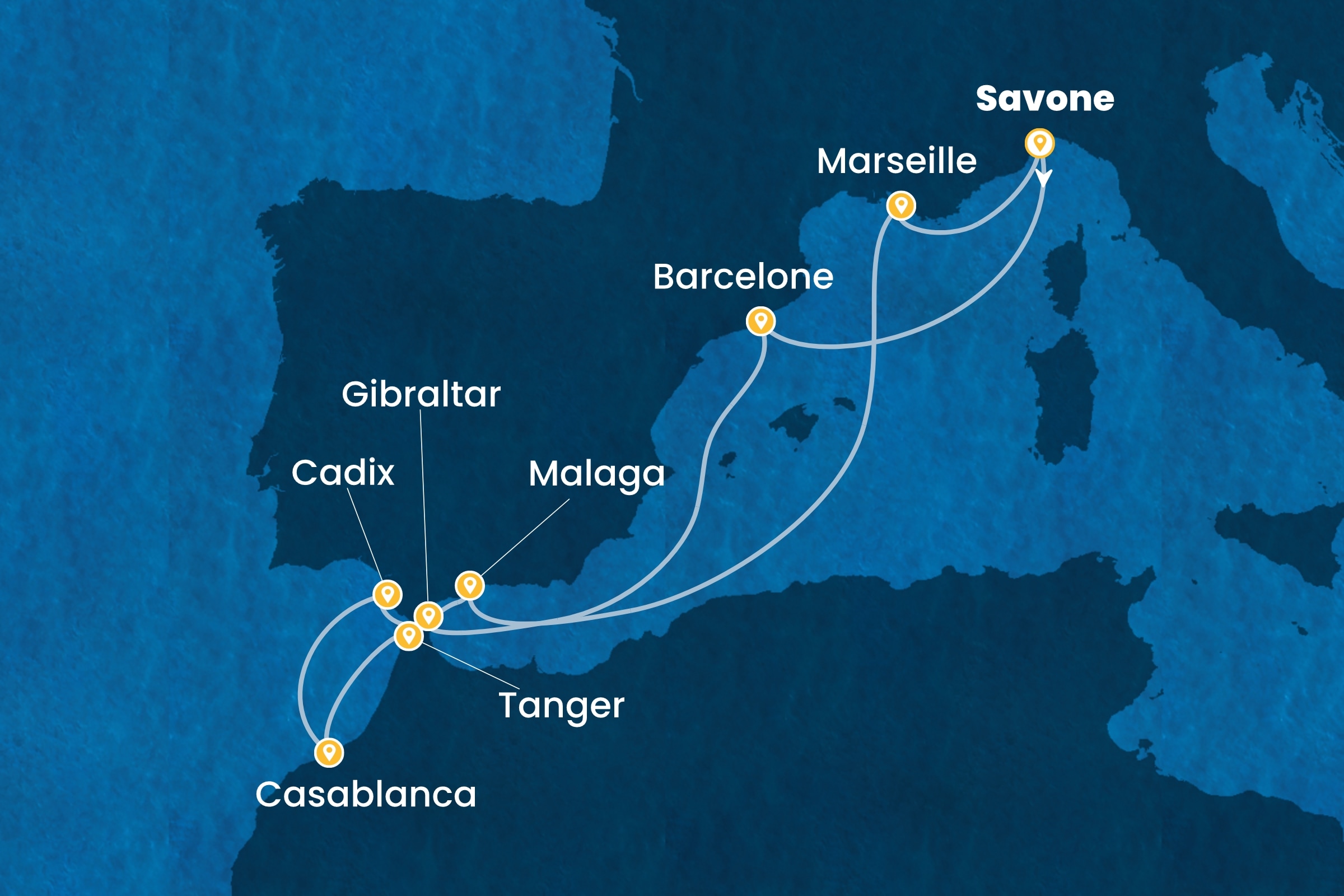 Carte de l’itinéraire