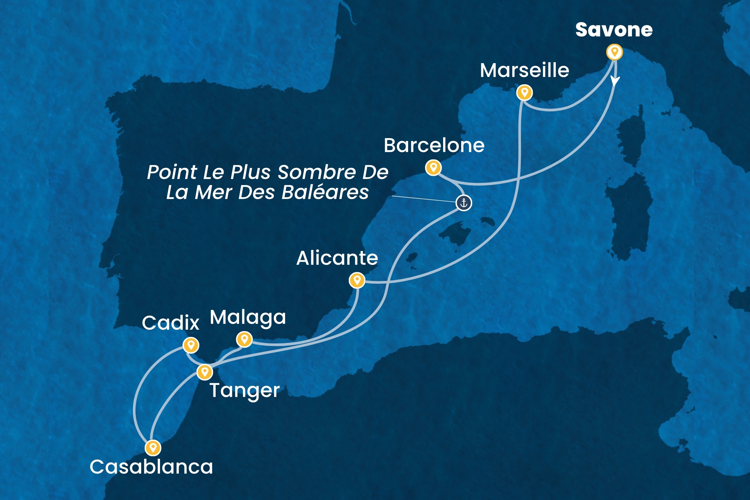 Carte de l’itinéraire