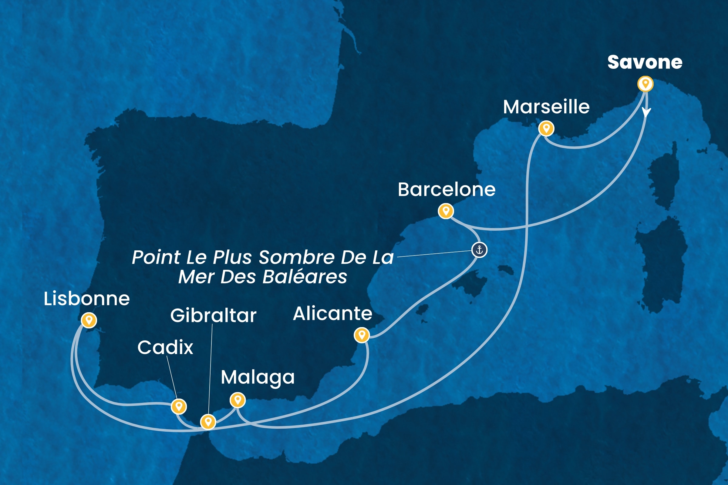 Carte de l’itinéraire