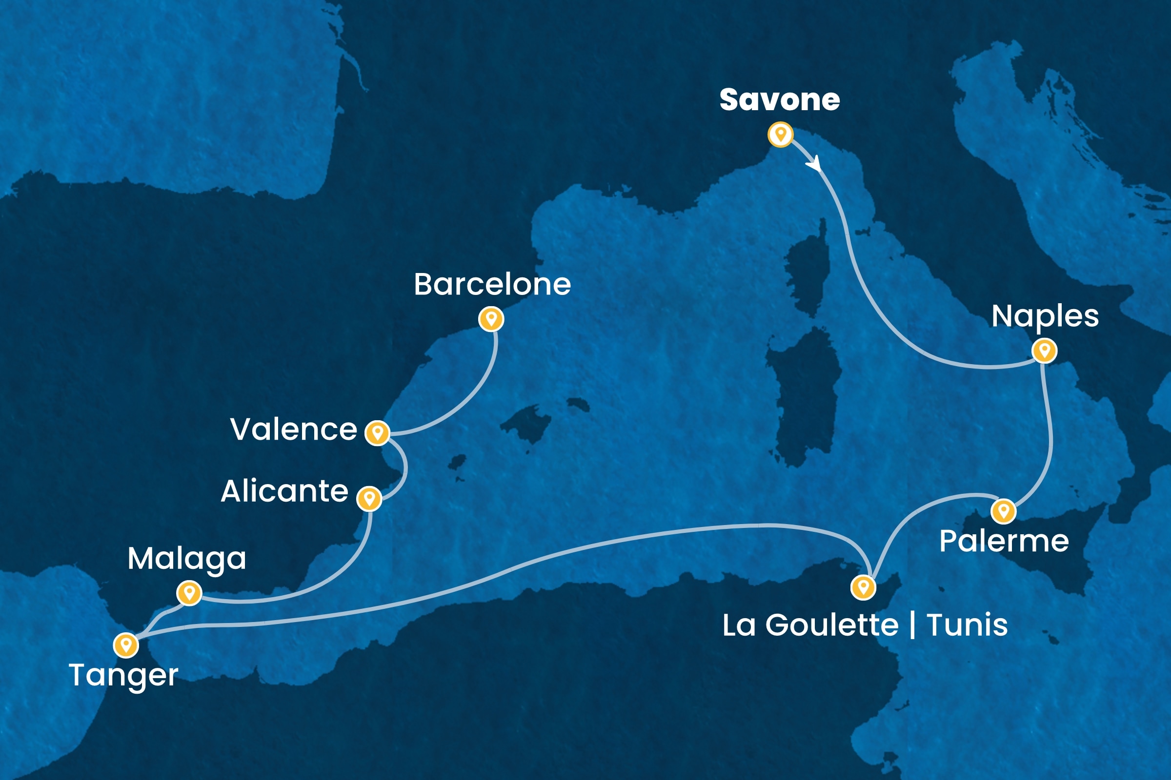 Carte de l’itinéraire