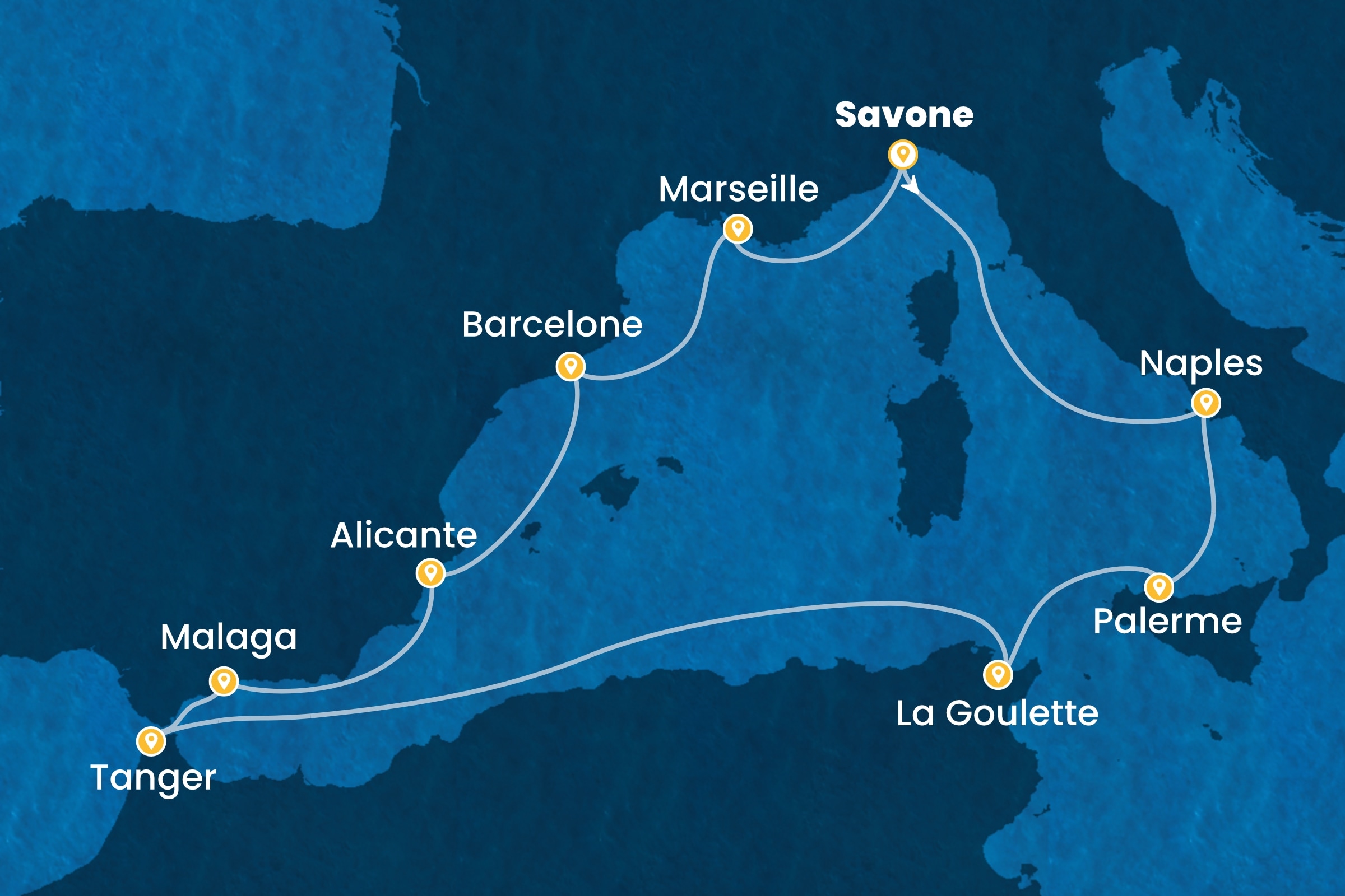 Carte de l’itinéraire
