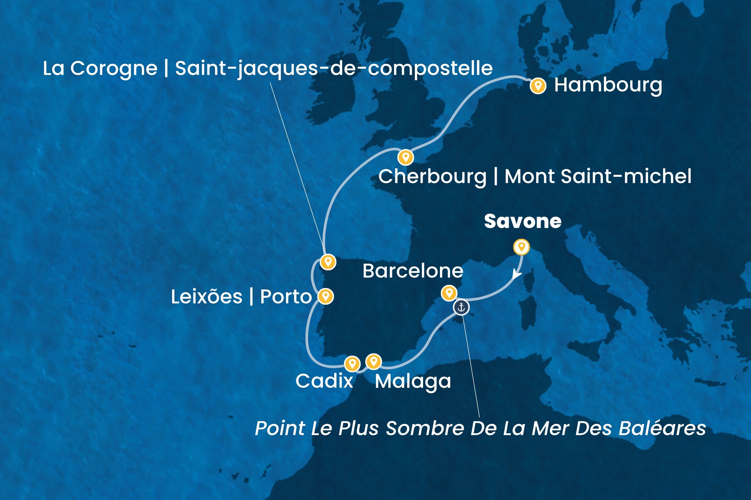 Carte de l’itinéraire