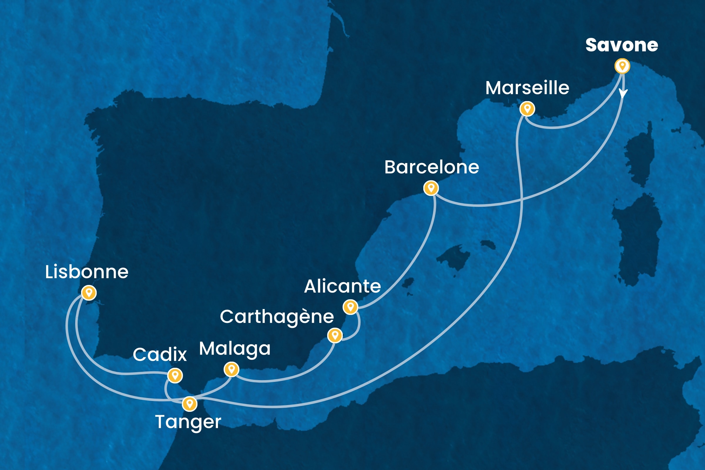 Carte de l’itinéraire
