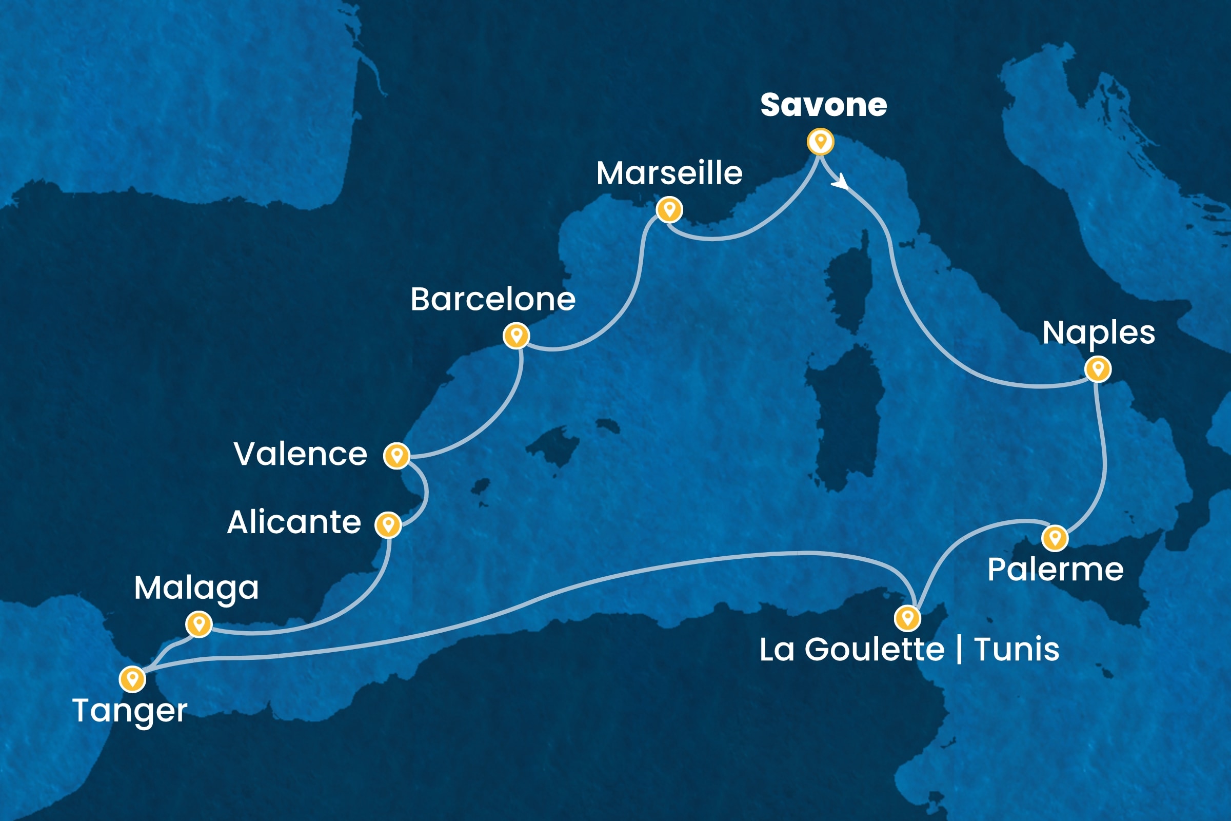 Carte de l’itinéraire