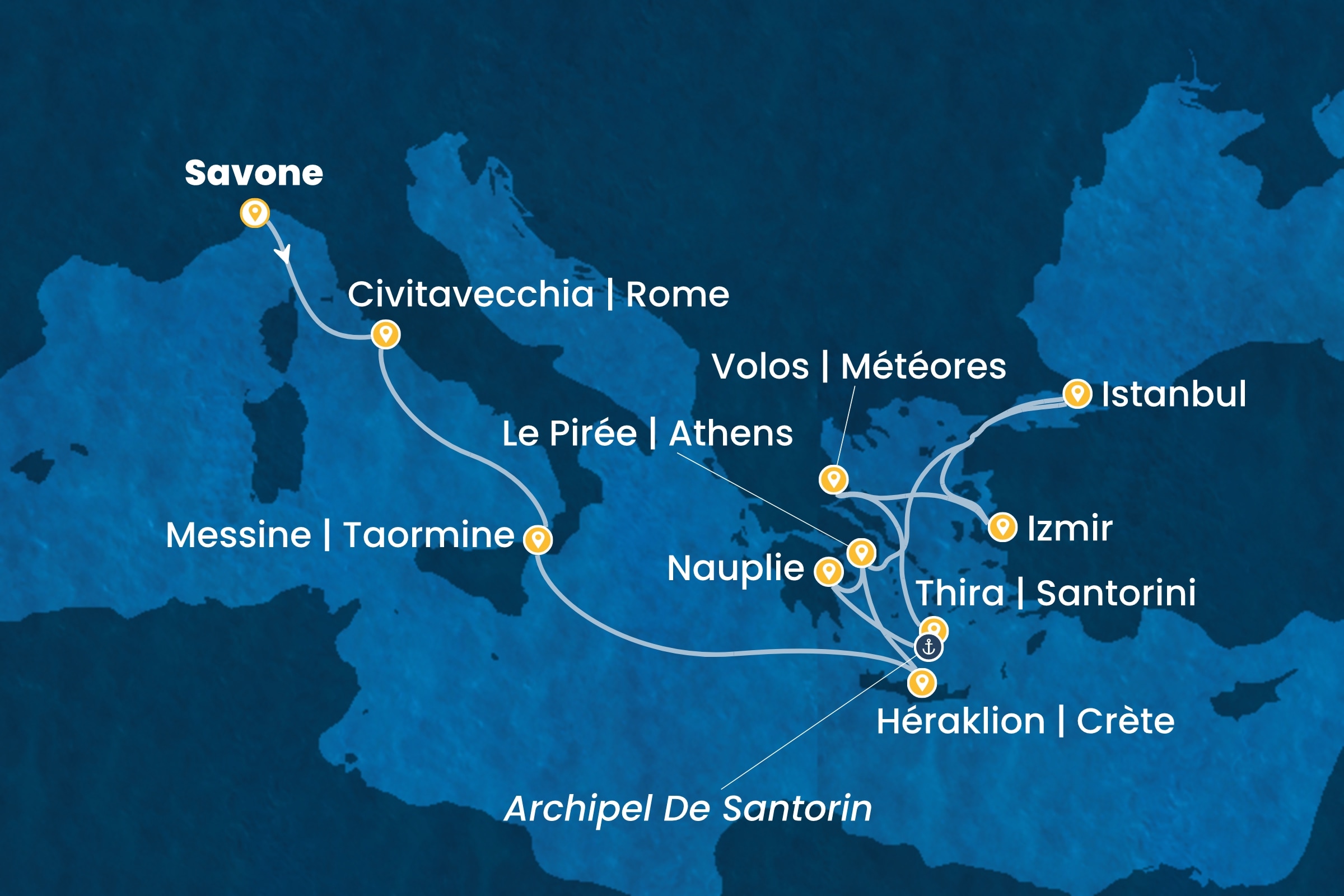 Carte de l’itinéraire