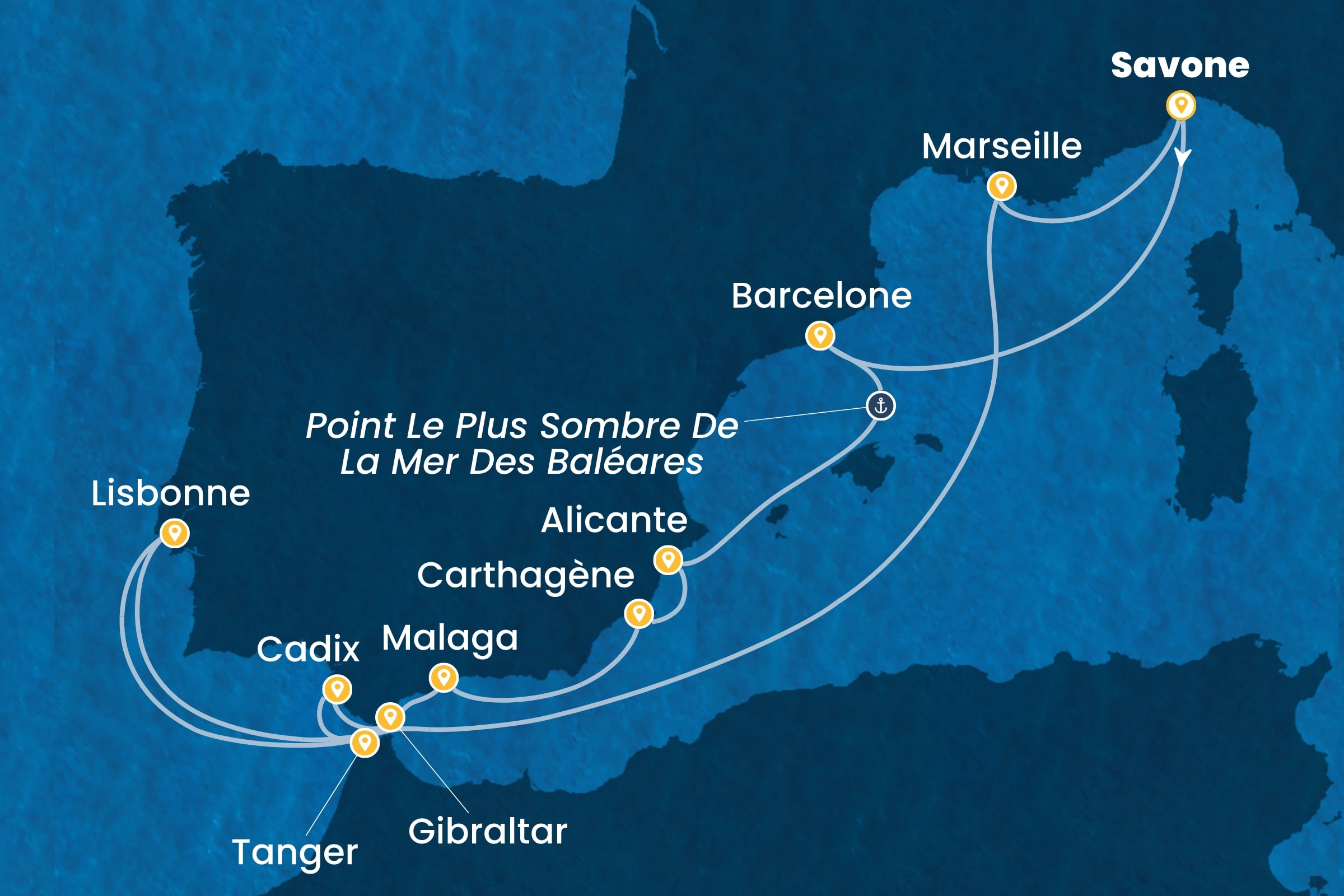 Carte de l’itinéraire