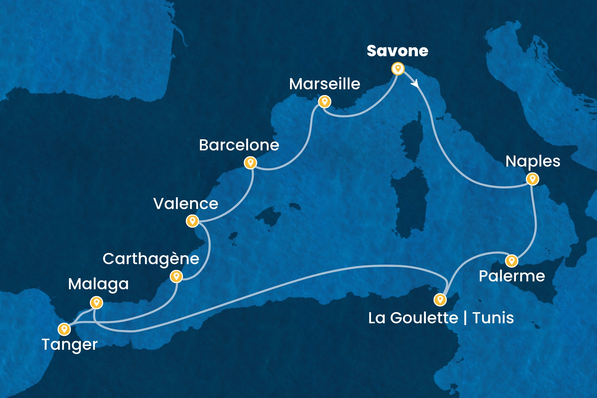 Carte de l’itinéraire