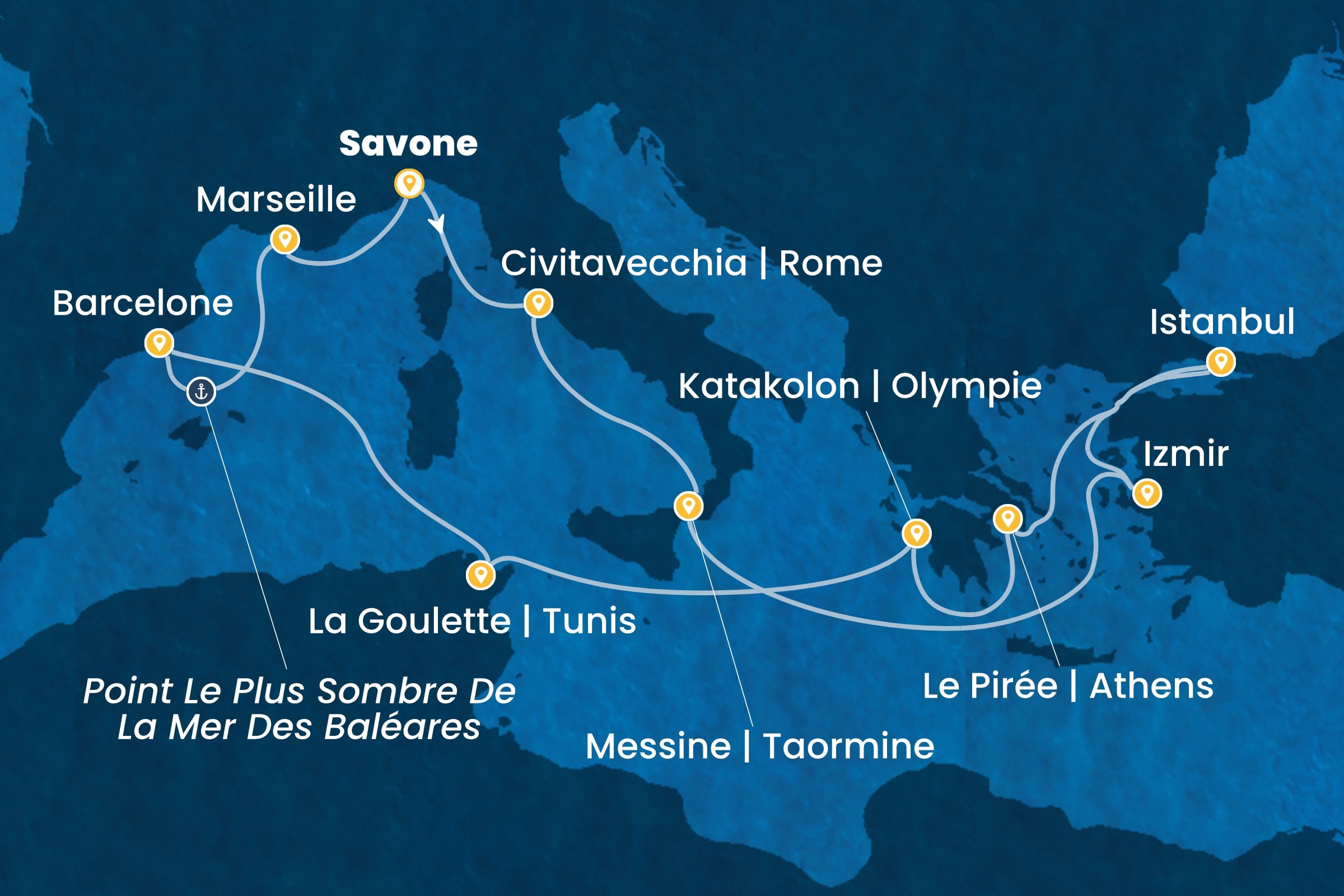 Carte de l’itinéraire