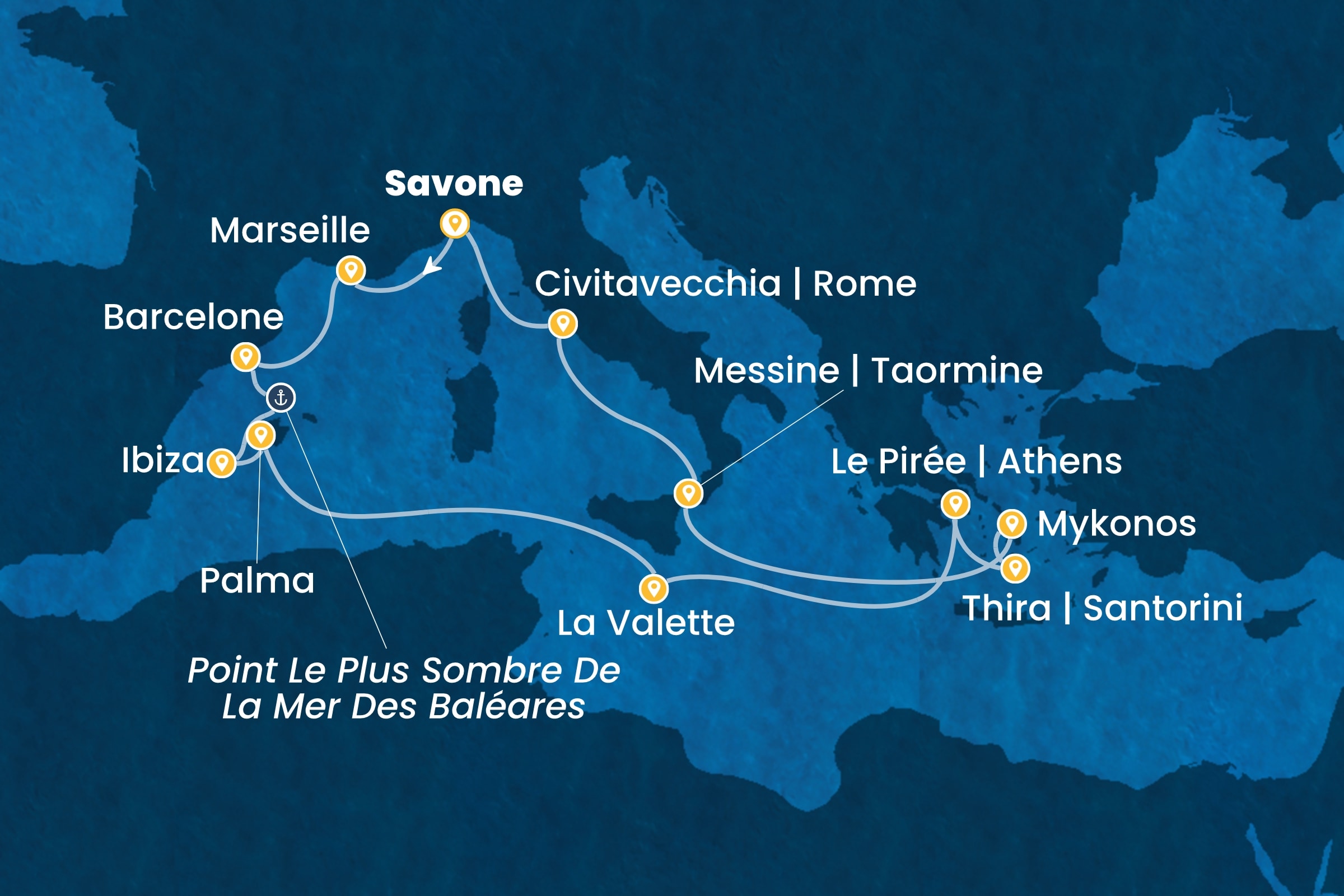 Carte de l’itinéraire