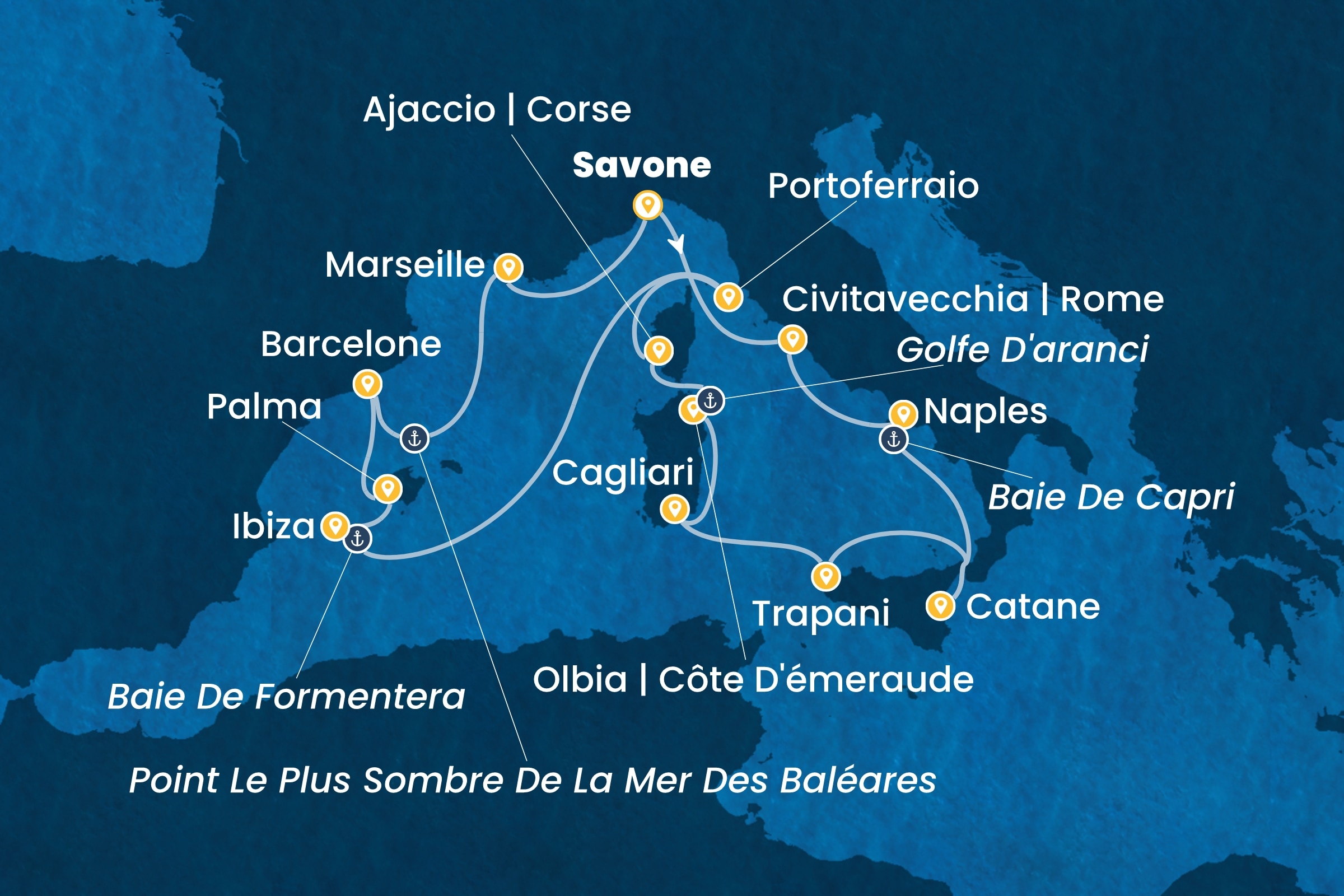Carte de l’itinéraire