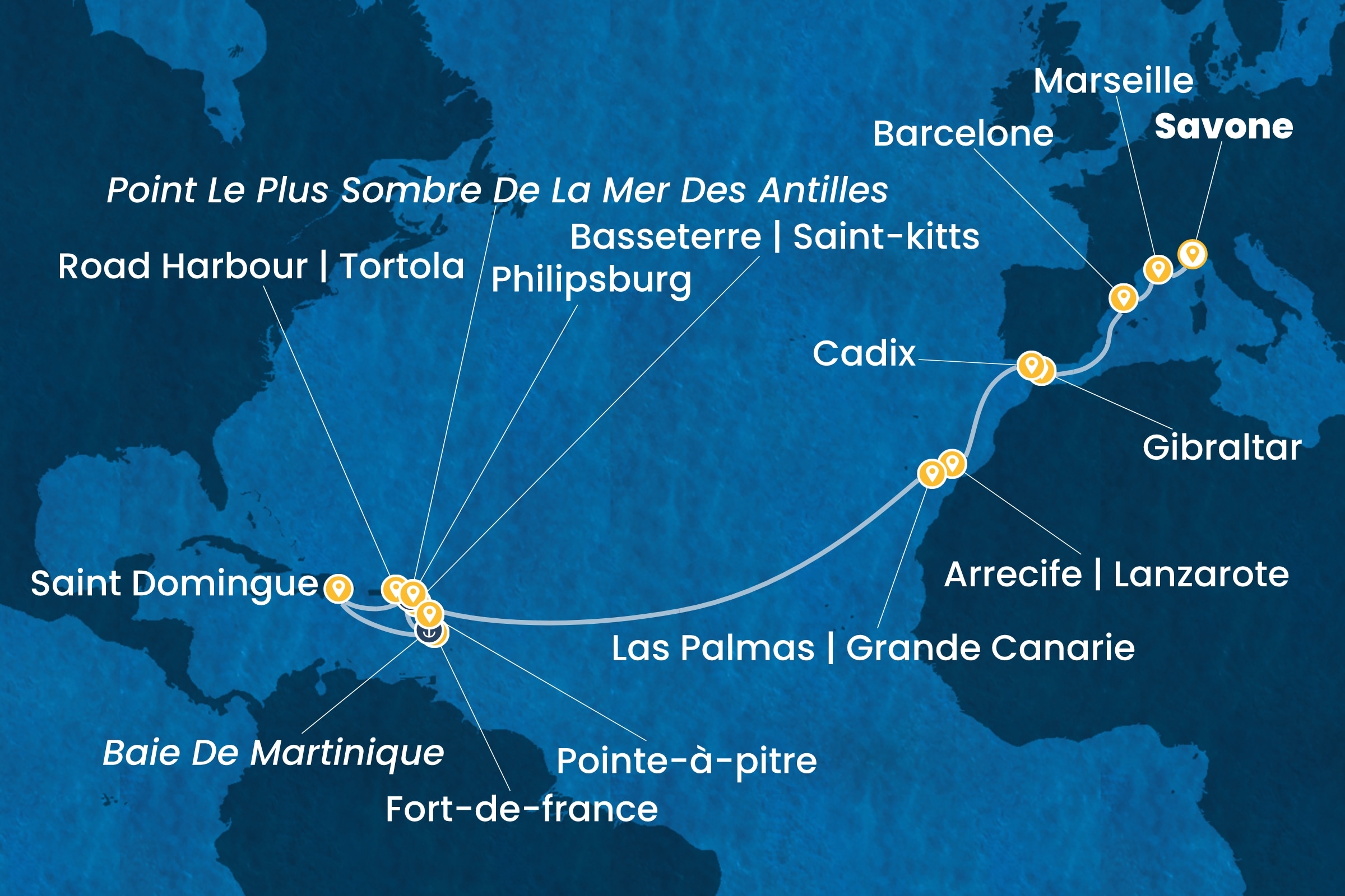 Carte de l’itinéraire