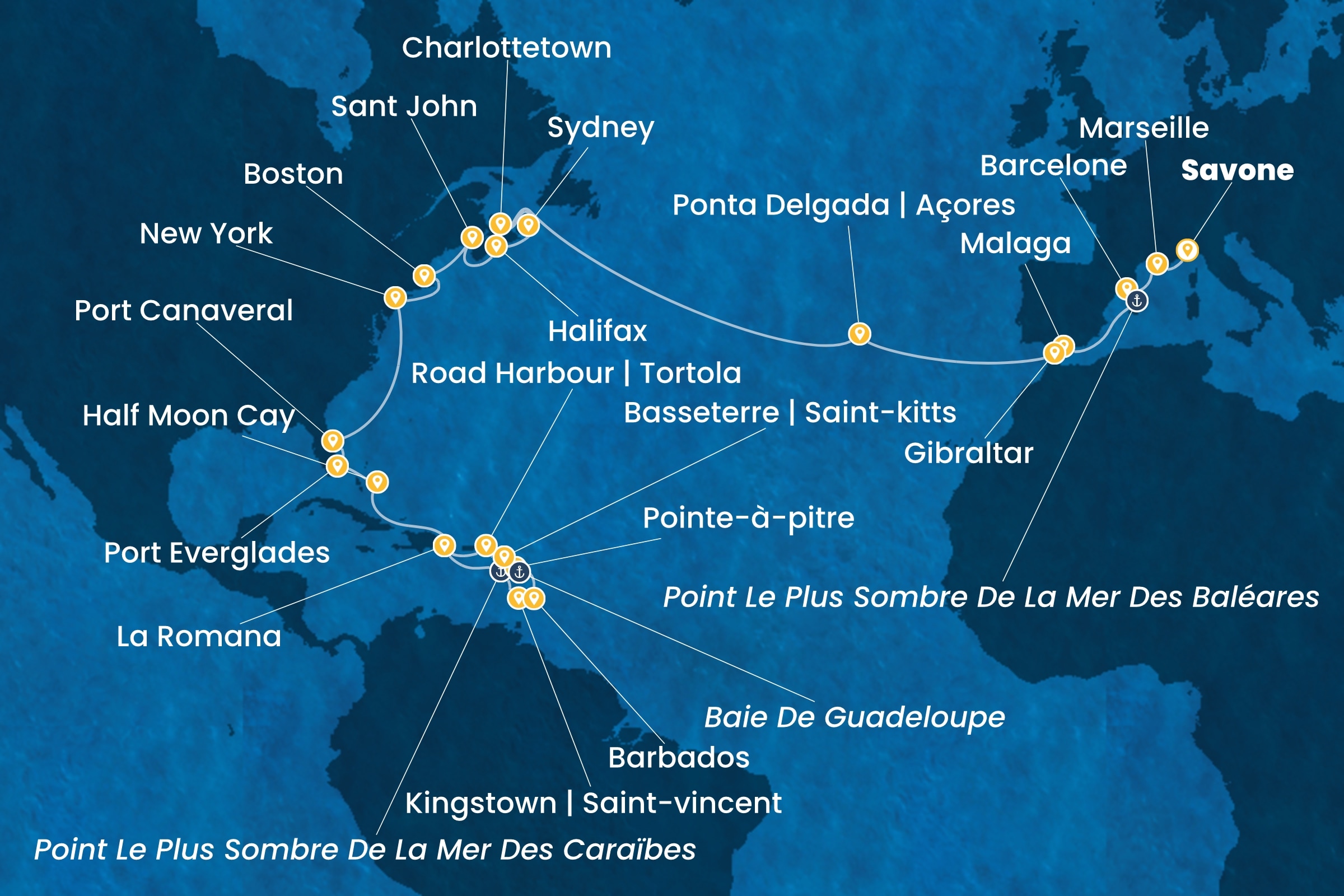 Carte de l’itinéraire