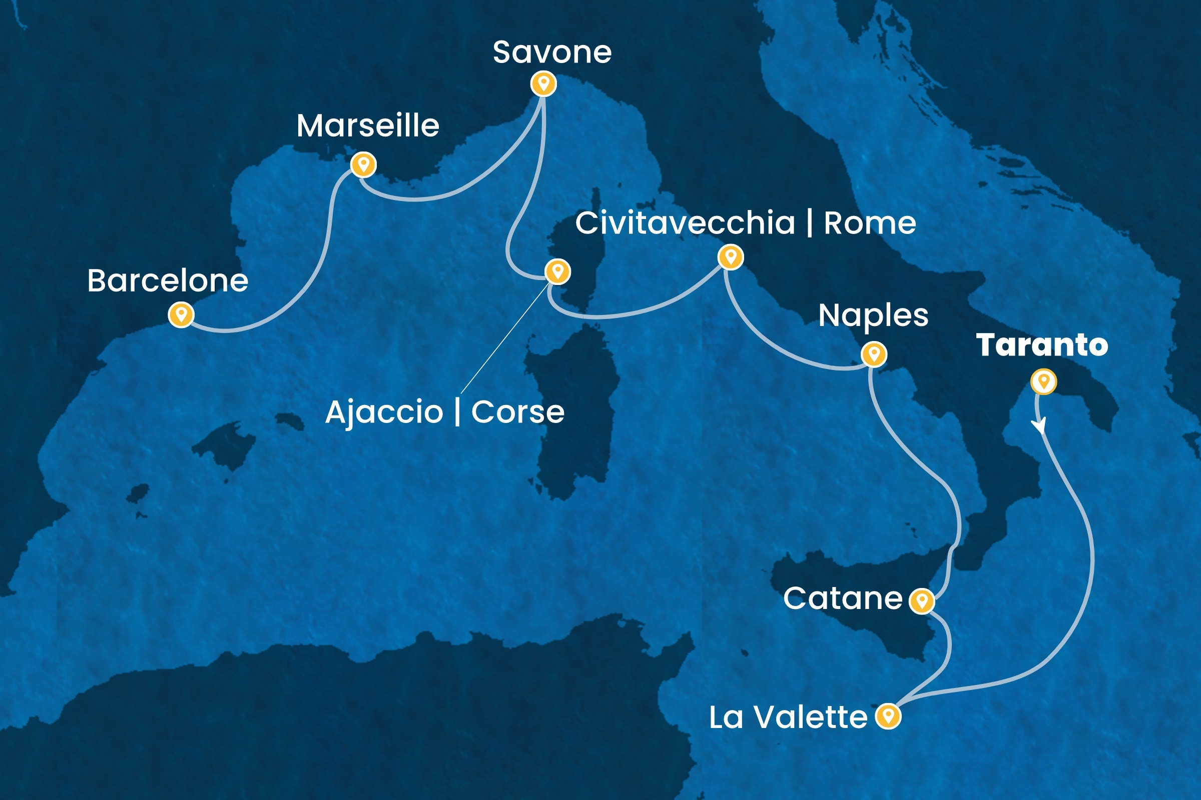 Carte de l’itinéraire