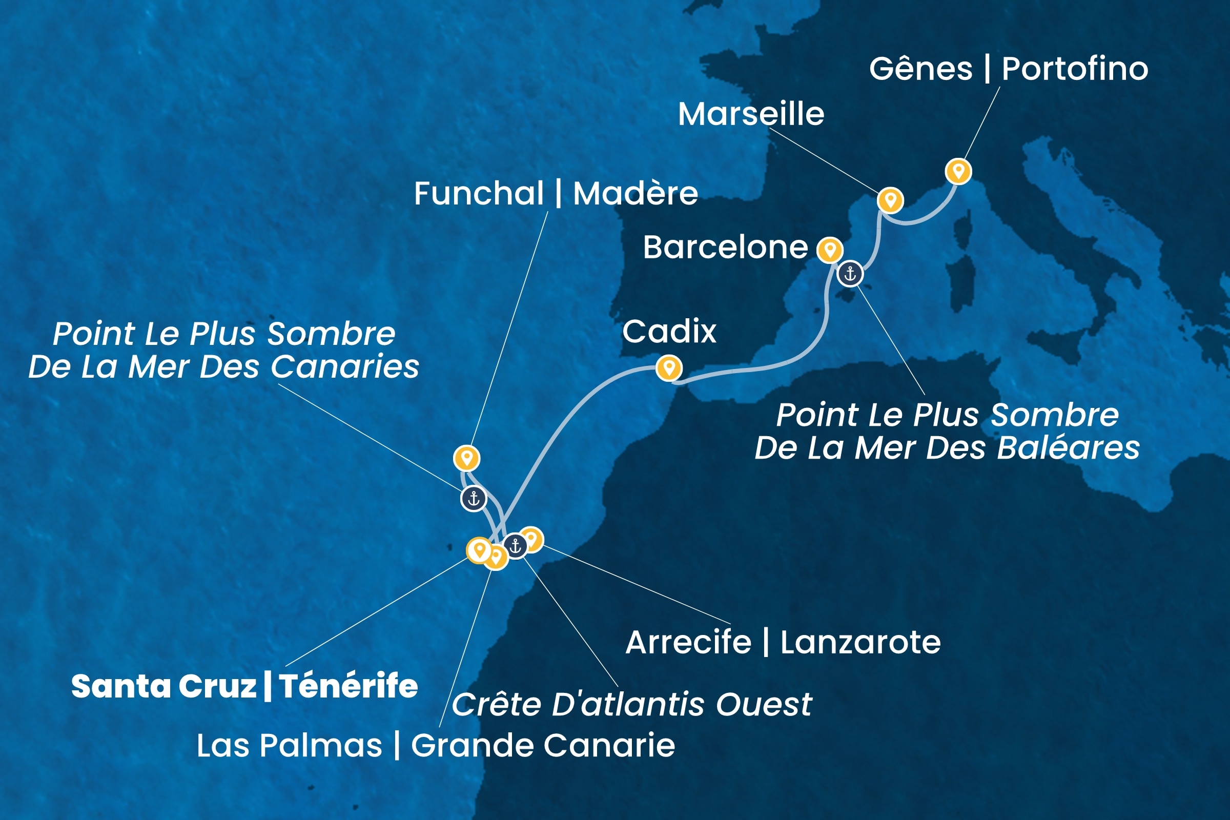 Carte de l’itinéraire