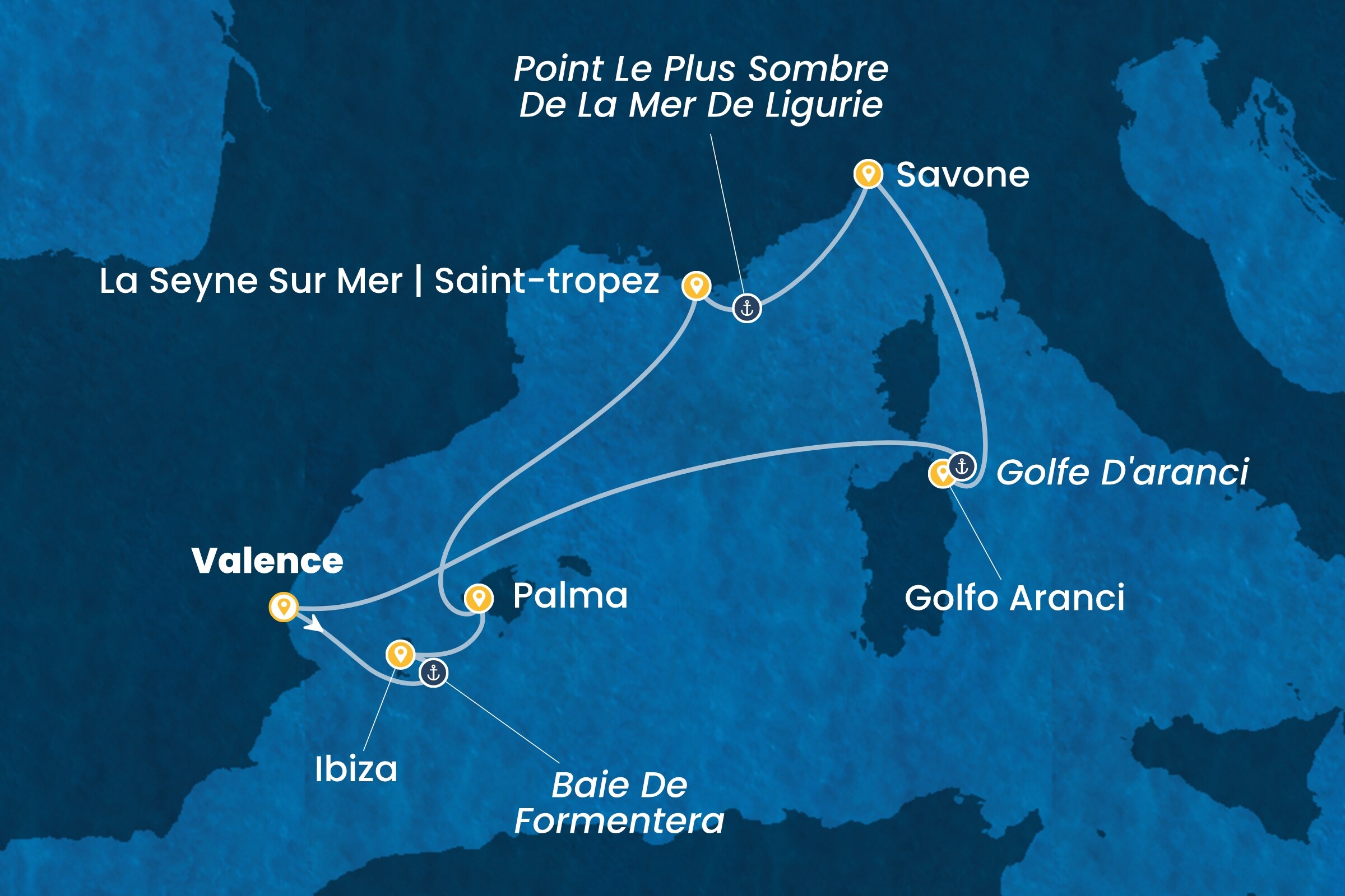 Carte de l’itinéraire