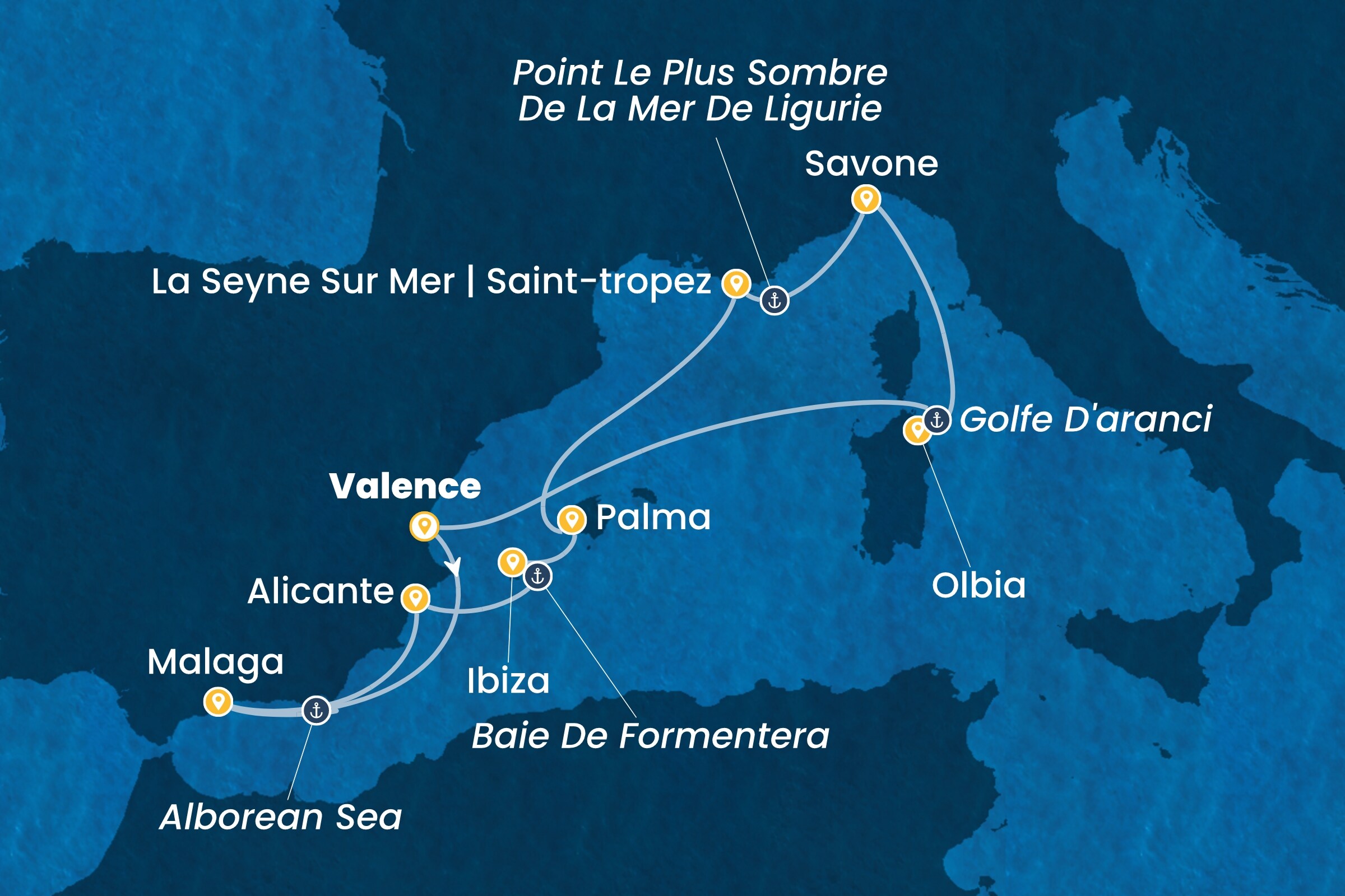 Carte de l’itinéraire