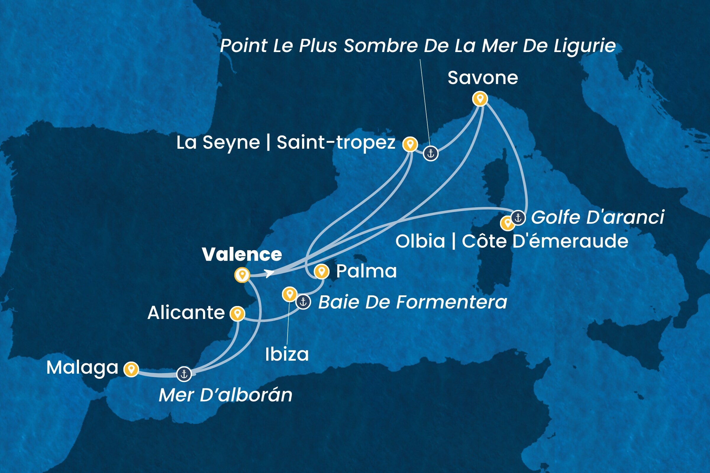 Carte de l’itinéraire